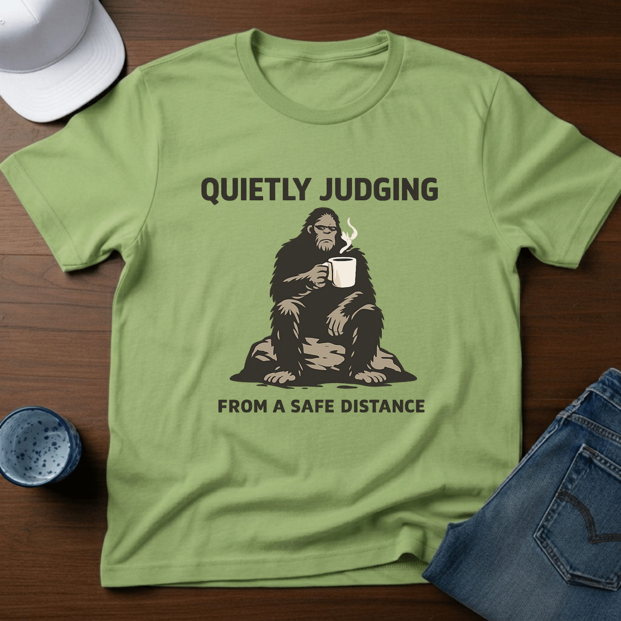 Quietly Judging From A Distance T-Shirt - Deadpan Outdoors Co.