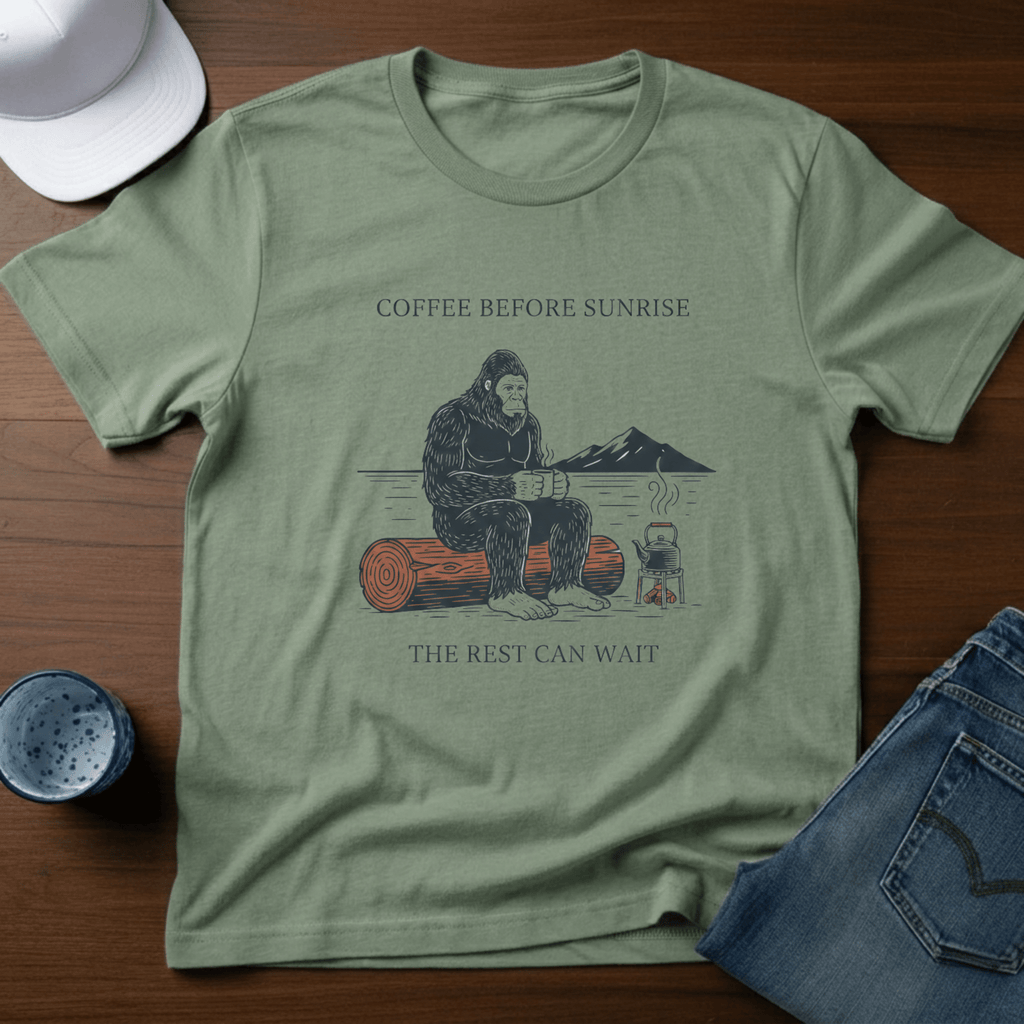 Coffee Before Sunrise T-Shirt - Deadpan Outdoors Co.