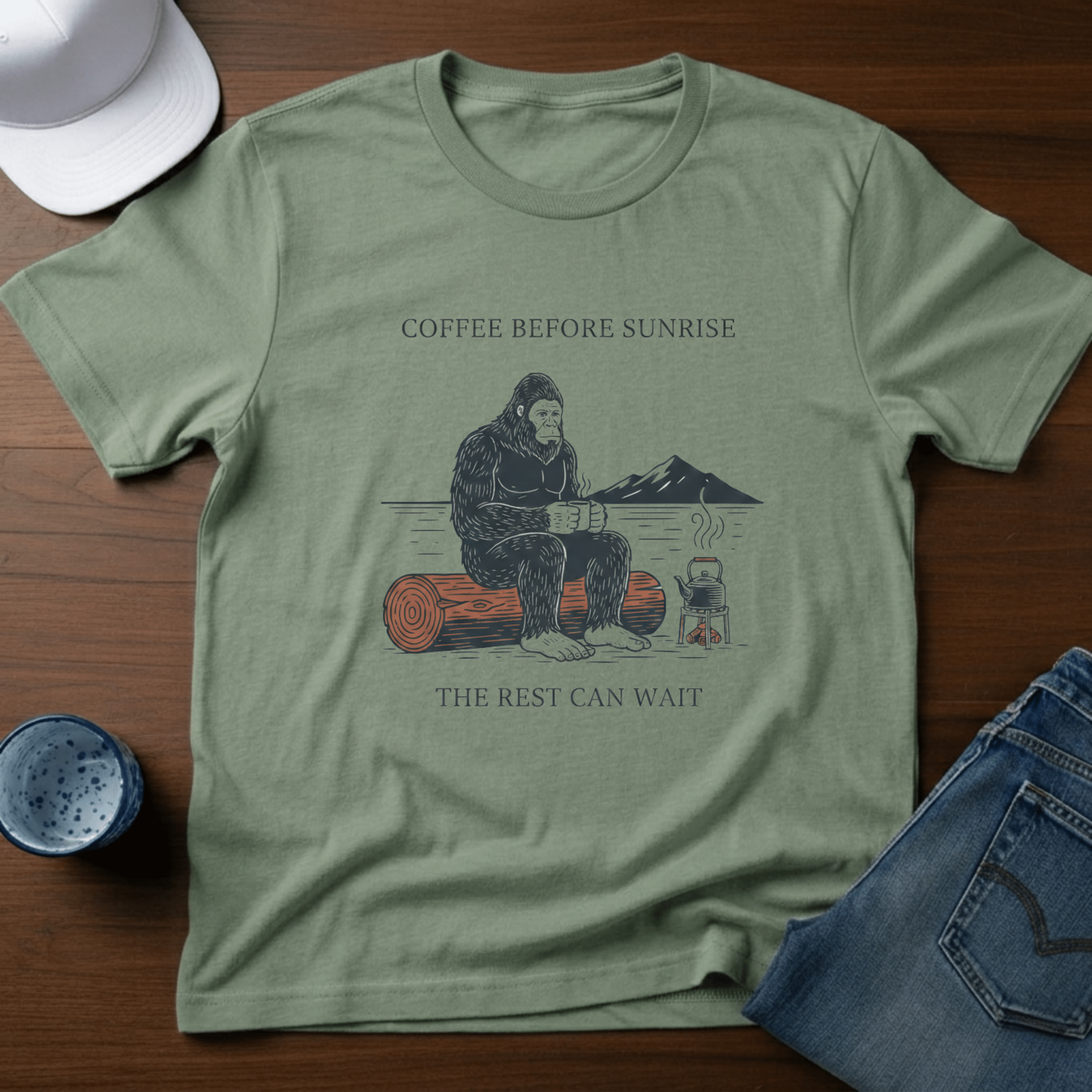 Coffee Before Sunrise T-Shirt - Deadpan Outdoors Co.