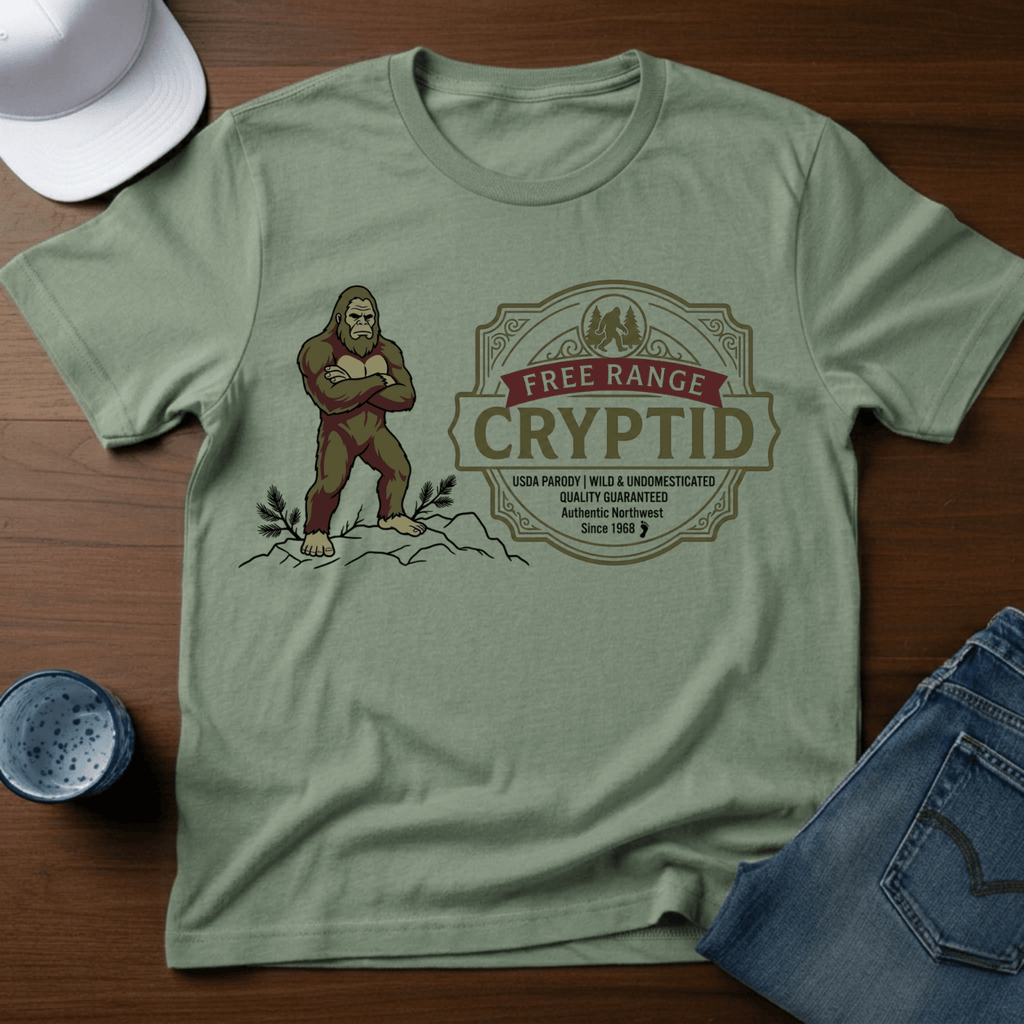Free Range Cryptid T-Shirt - Deadpan Outdoors Co.