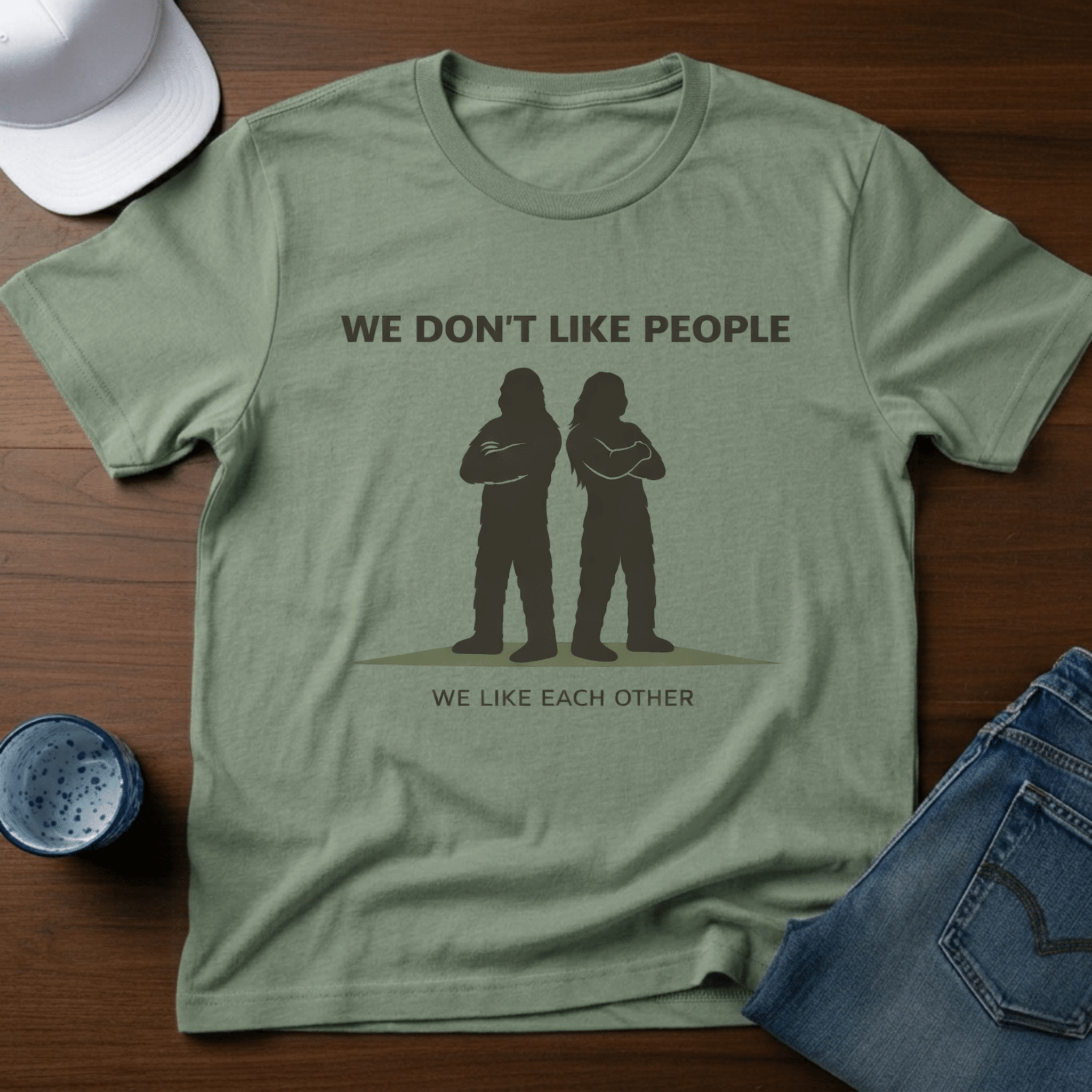 We Don't Like People, We Like Each Other T-Shirt - Deadpan Outdoors Co.