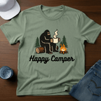 Happy Camper - Bigfoot T-Shirt - Deadpan Outdoors Co.