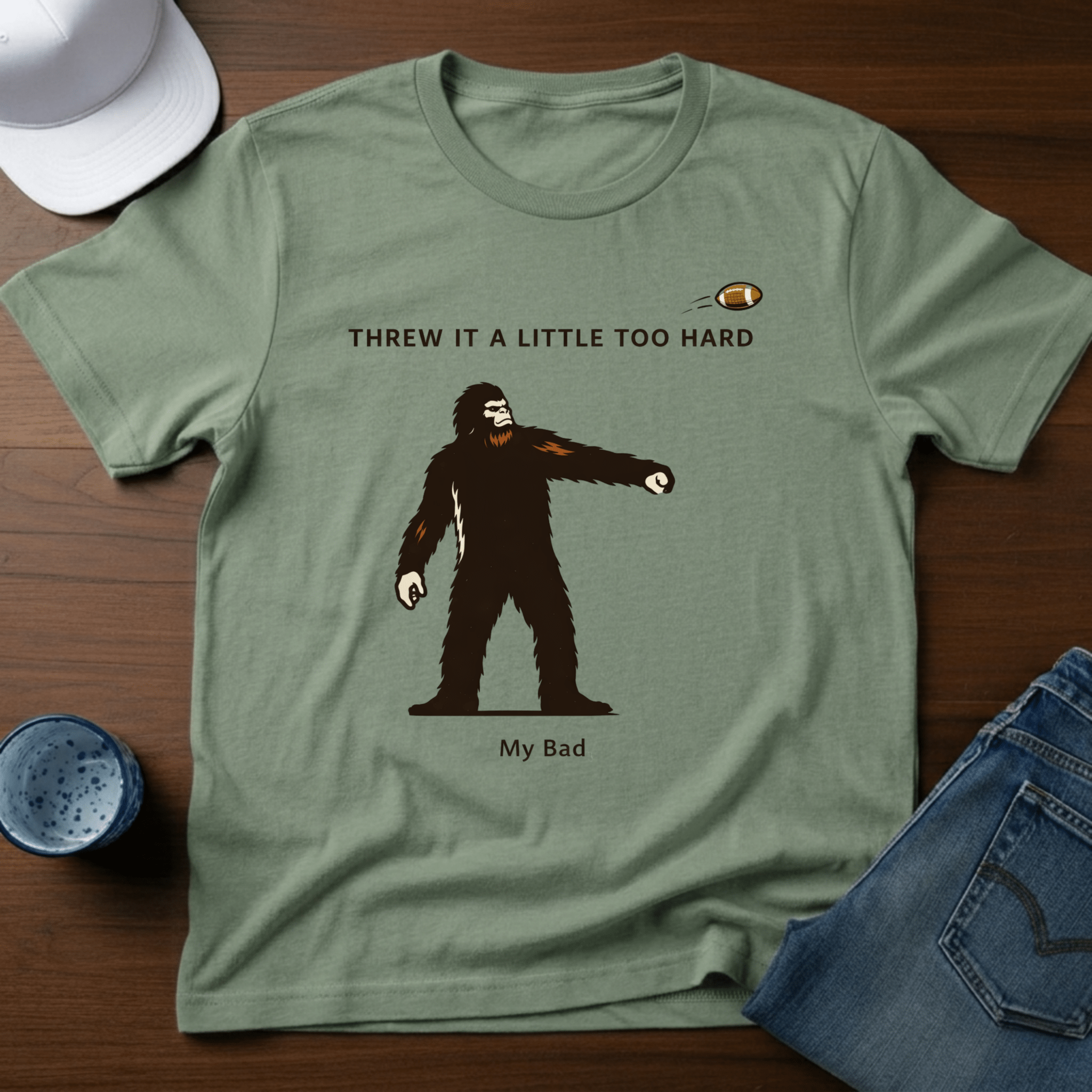 Threw A Little Too Hard T-Shirt - Deadpan Outdoors Co.