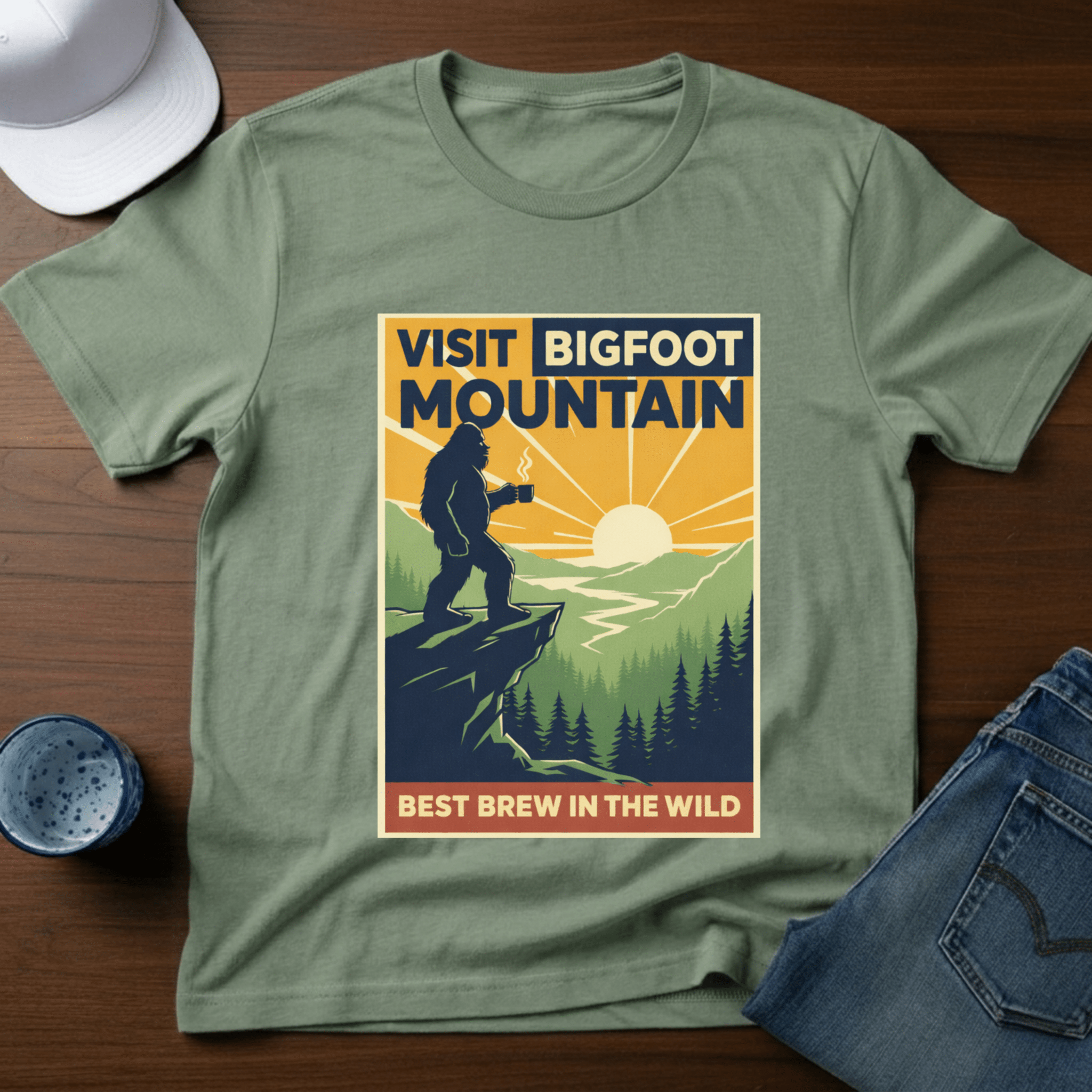Visit Bigfoot Mountain T-Shirt - Deadpan Outdoors Co.