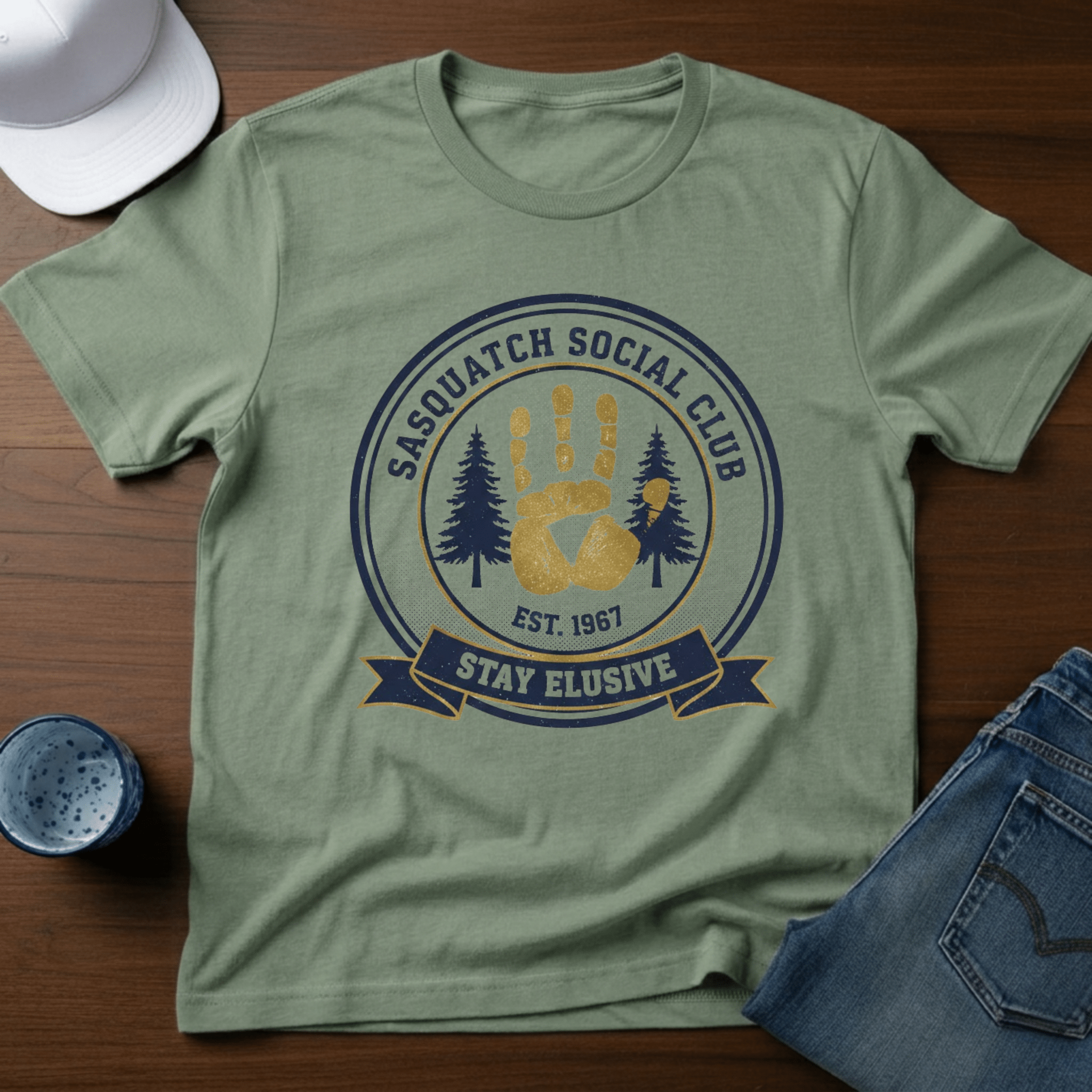 Sasquatch Social Club T-Shirt - Deadpan Outdoors Co.