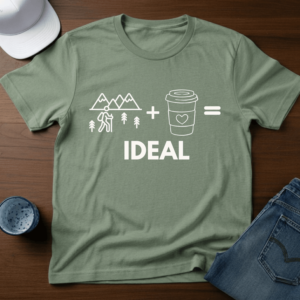 Hiking + Coffee = Ideal T-Shirt - Deadpan Outdoors Co.