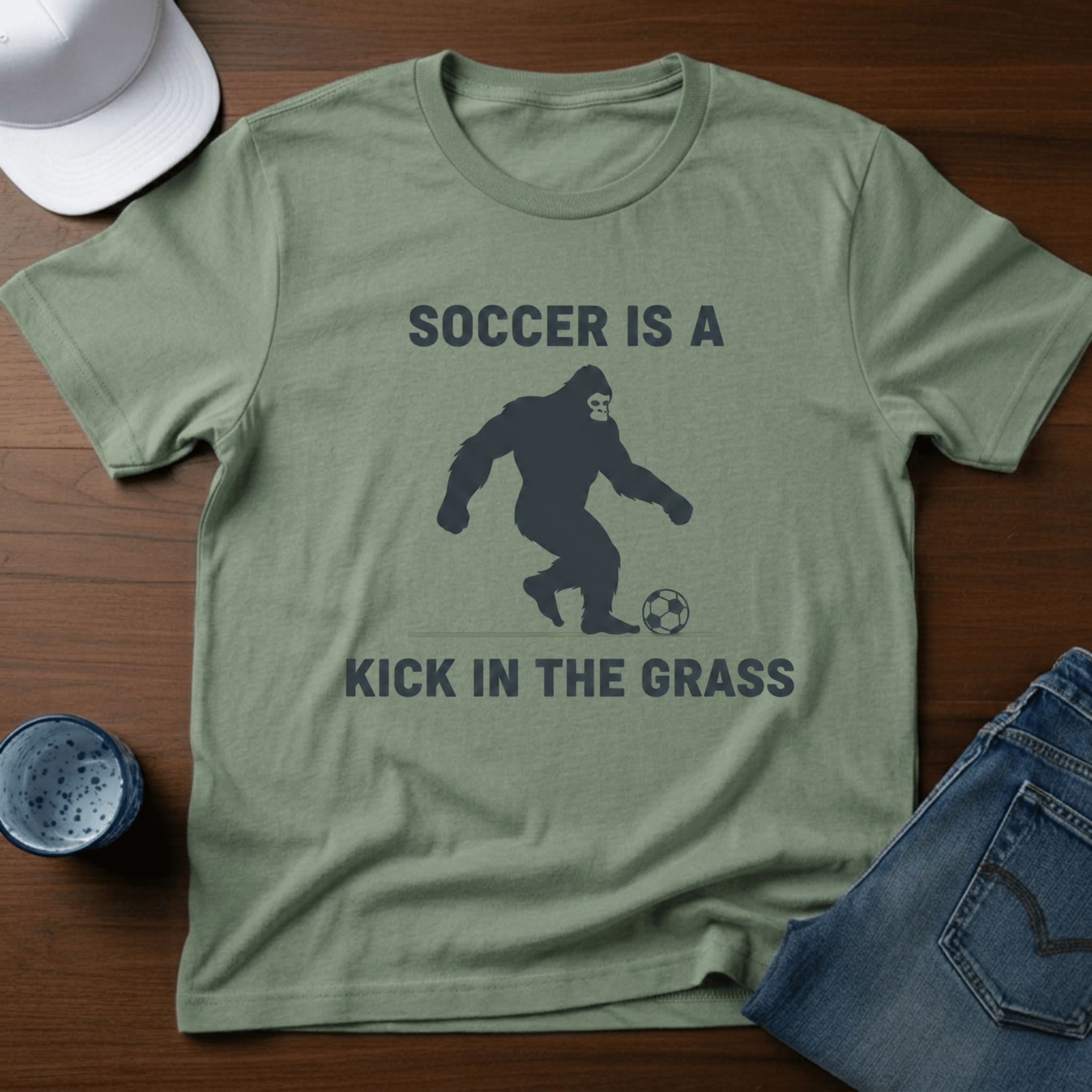 Soccer Is A Kick In The Grass T-Shirt - Deadpan Outdoors Co.