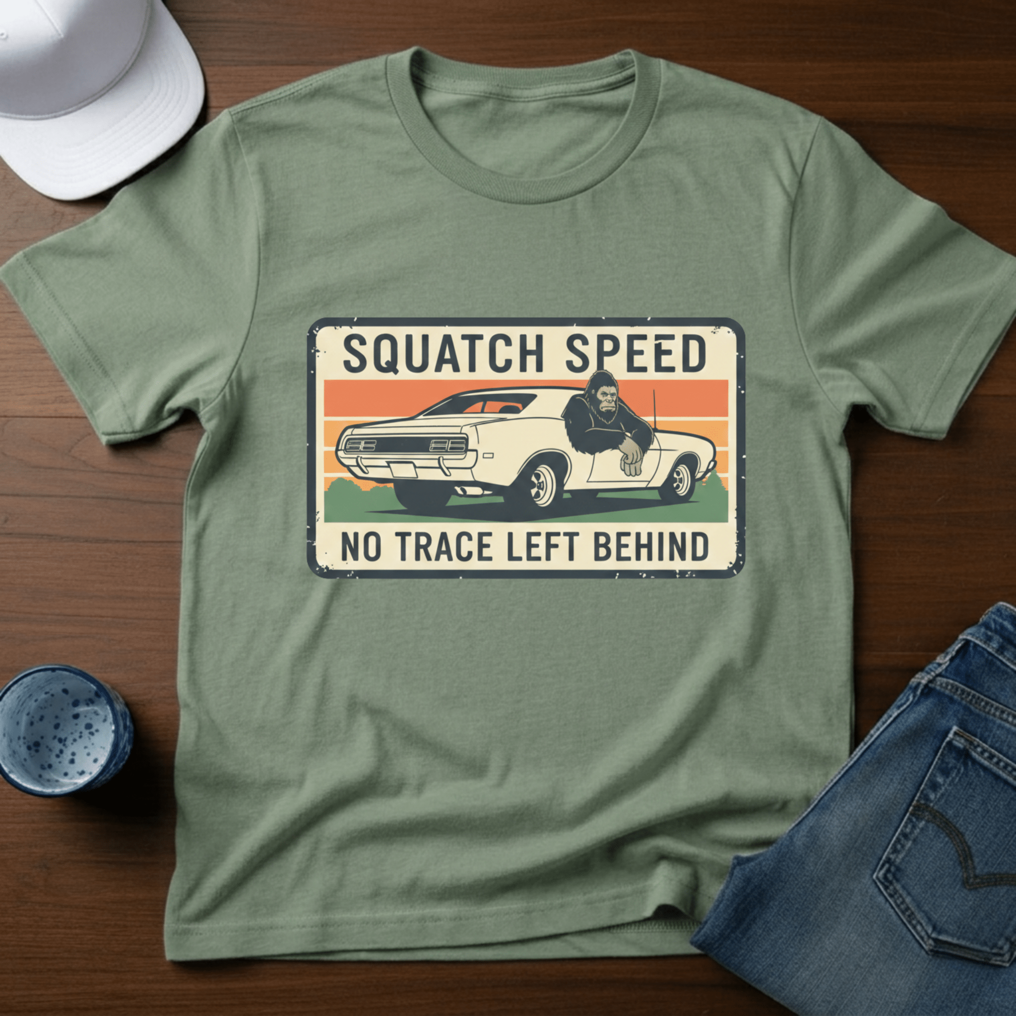 Squatch Speed T-Shirt - Deadpan Outdoors Co.