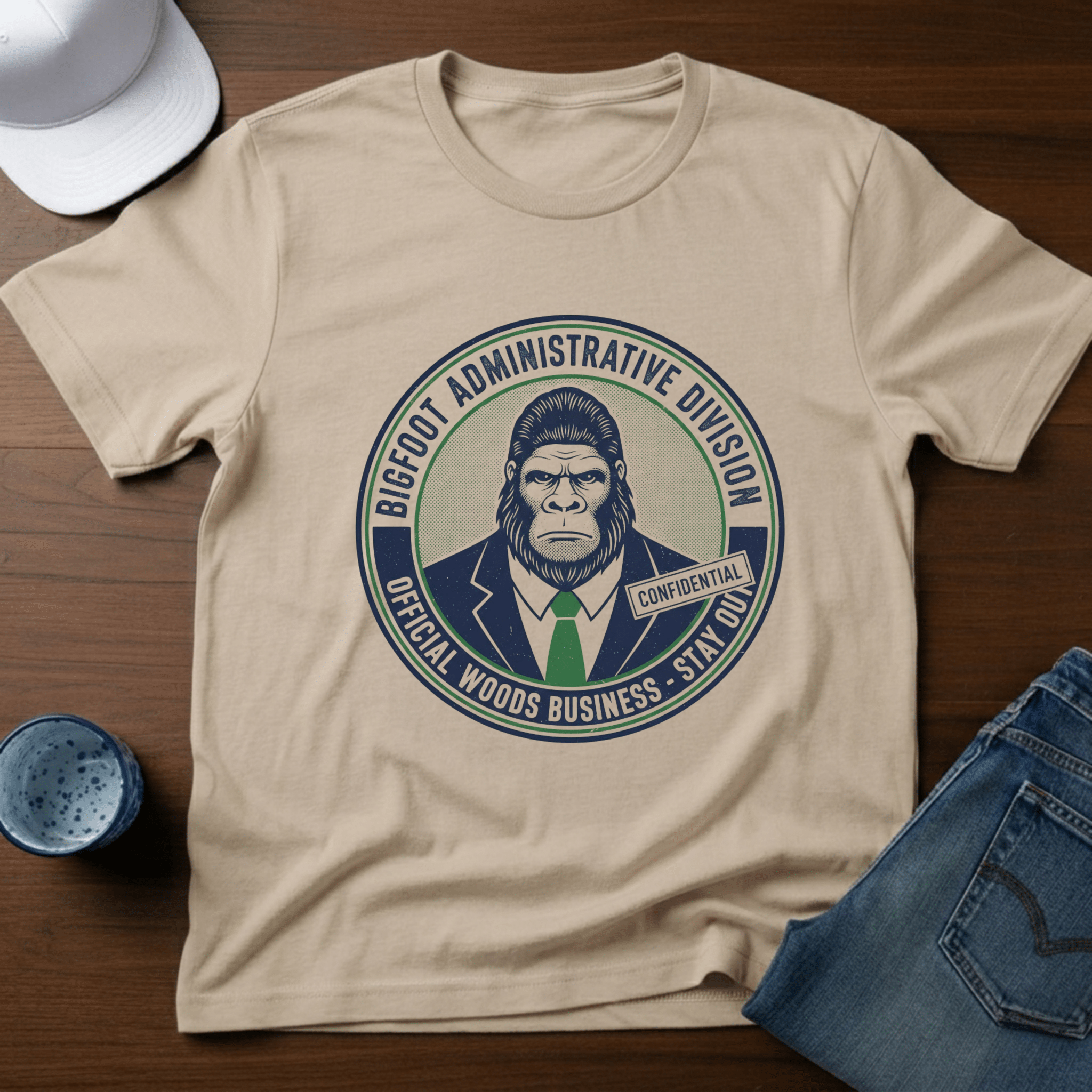 Bigfoot Administrative Division T-Shirt - Deadpan Outdoors Co.