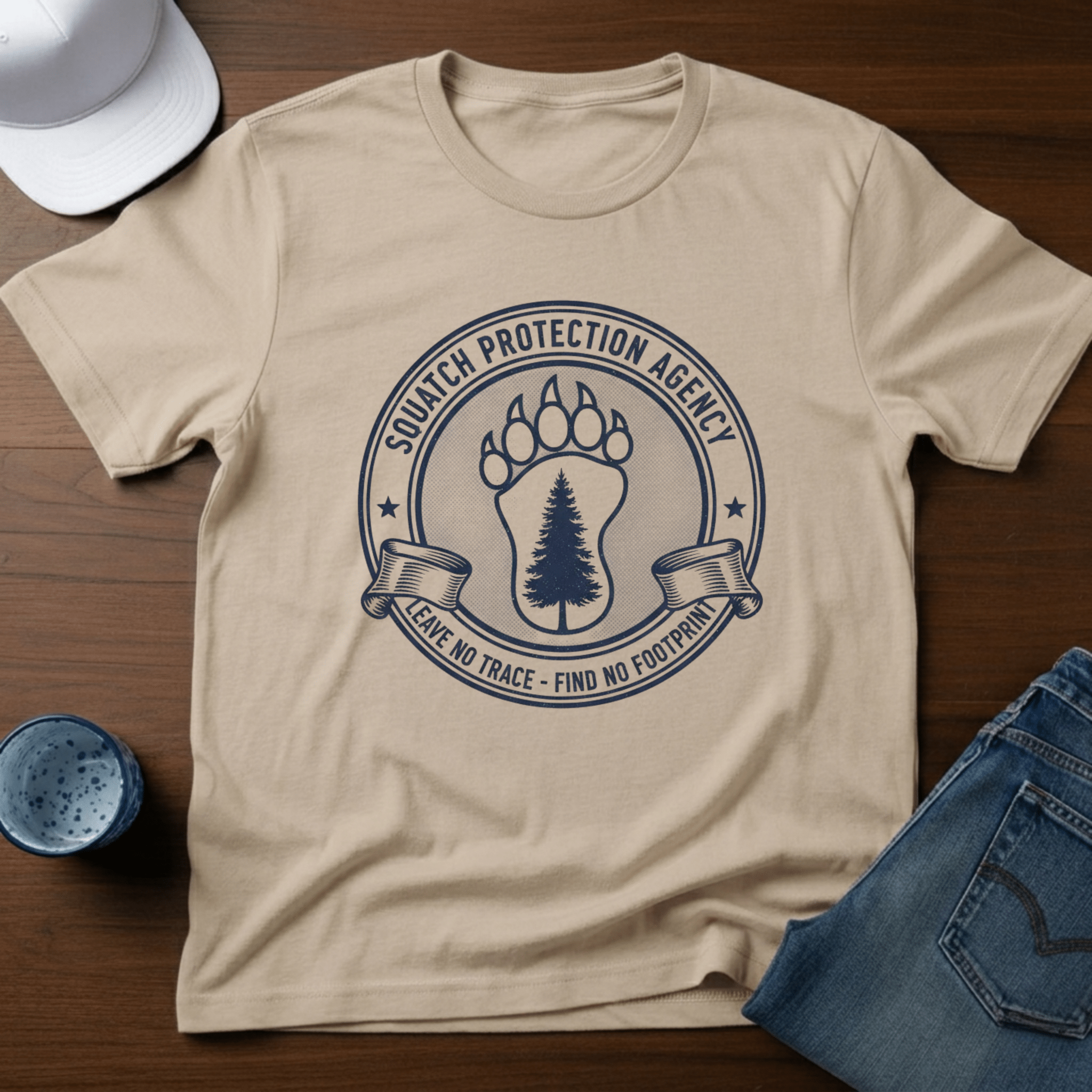 Squatch Protection Agency T-Shirt - Deadpan Outdoors Co.