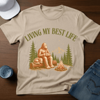 Living My Best Life - Sasquatch Humor Tee - T-Shirt - Deadpan Outdoors Co.