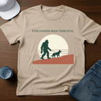 Even Legends Walk Their Dogs T-Shirt - Deadpan Outdoors Co.