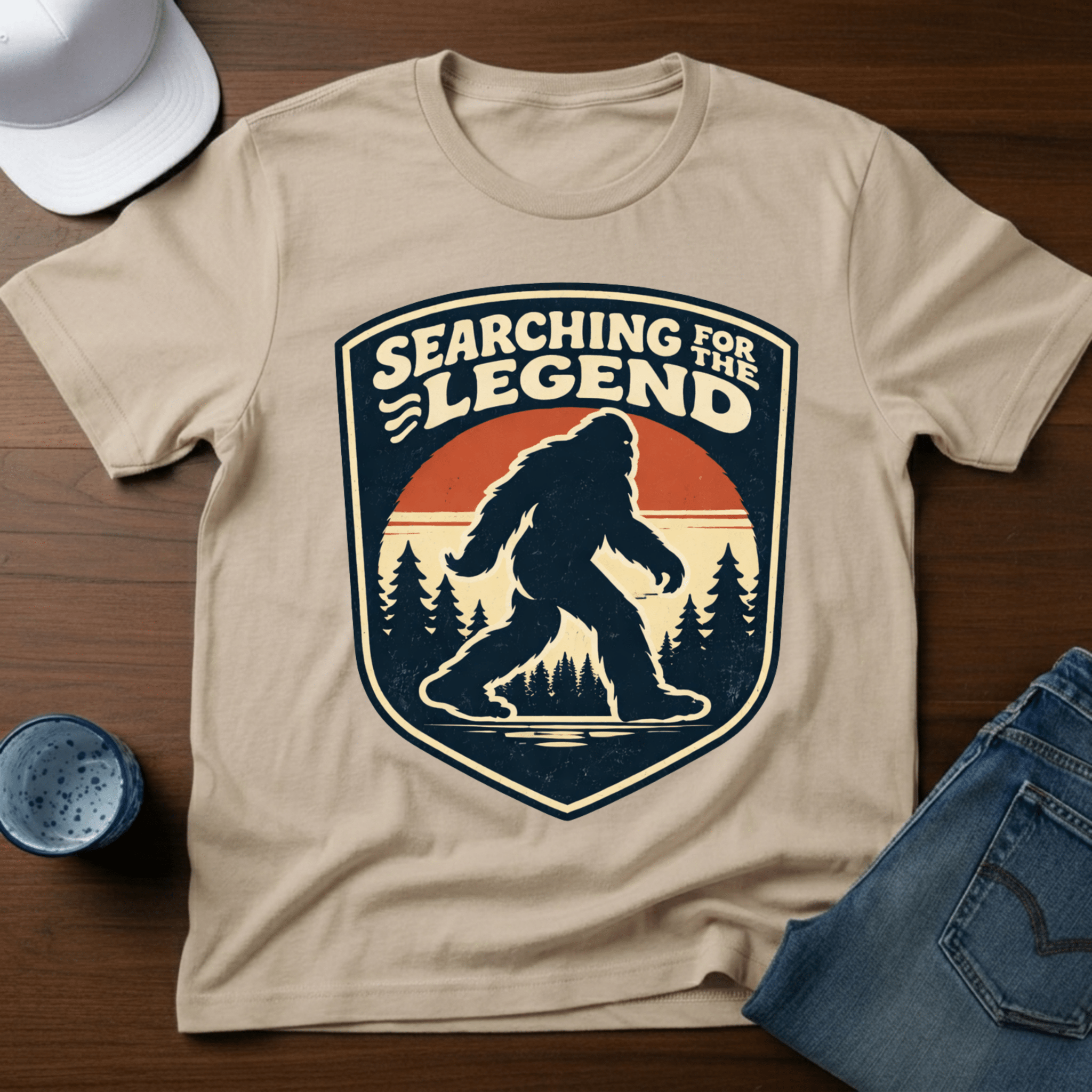 Searching For The Legend T-Shirt - Deadpan Outdoors Co.