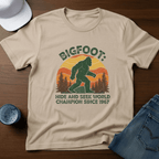 Bigfoot: Hide And Seek World Champion T-Shirt - Deadpan Outdoors Co.