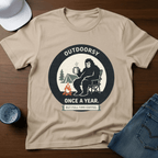 Outdoorsy Once A Year T-Shirt - Deadpan Outdoors Co.