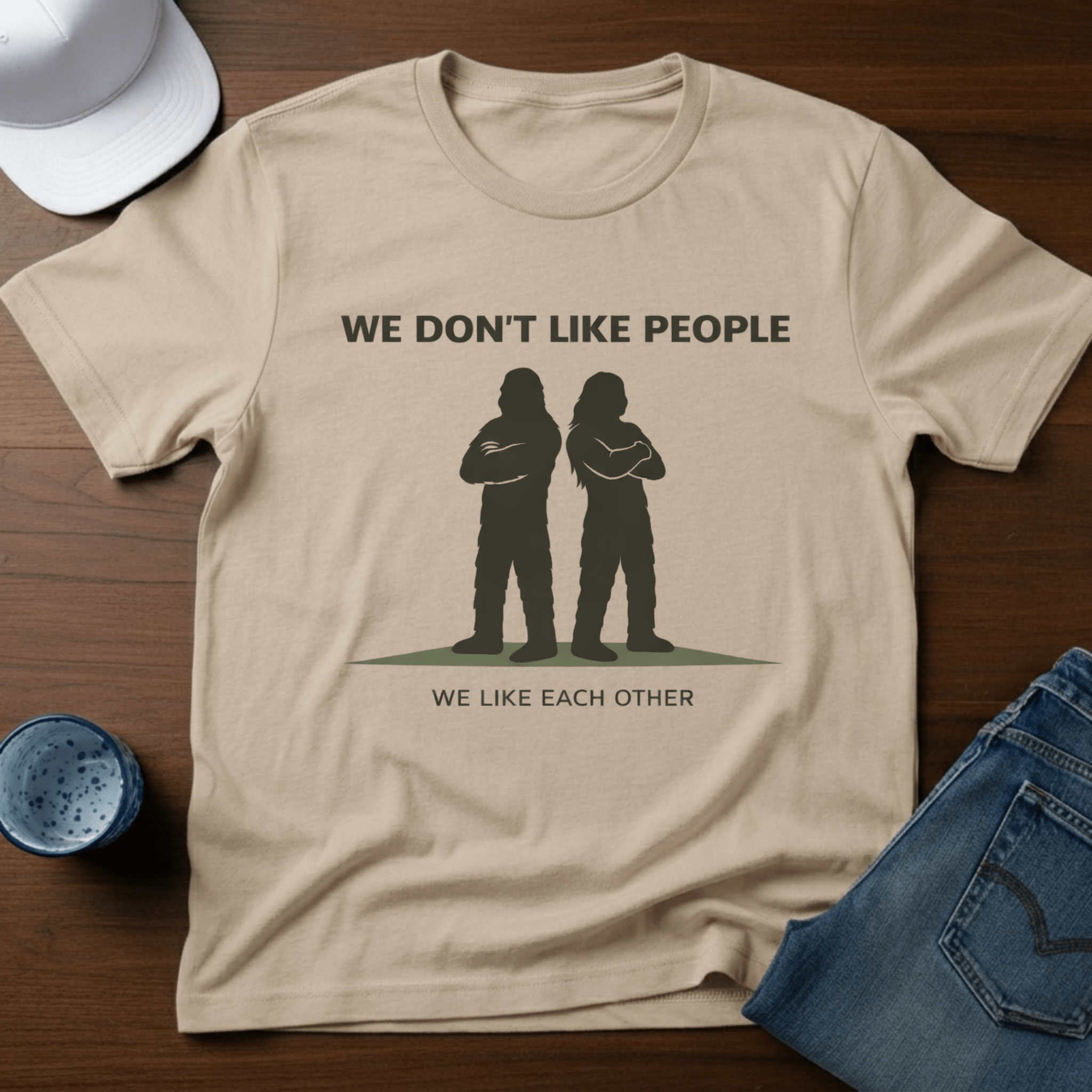 We Don't Like People, We Like Each Other T-Shirt - Deadpan Outdoors Co.
