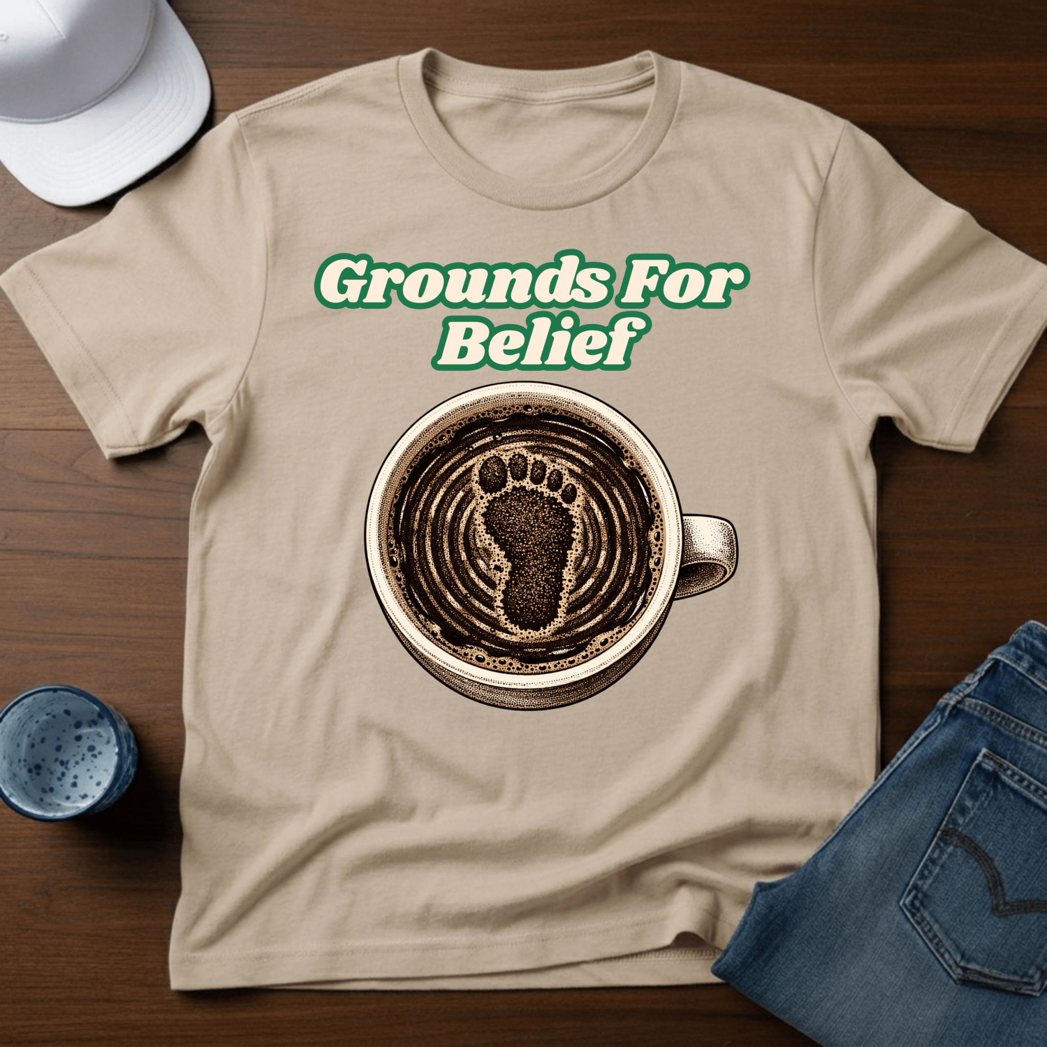 Grounds For Belief T-Shirt - Deadpan Outdoors Co.