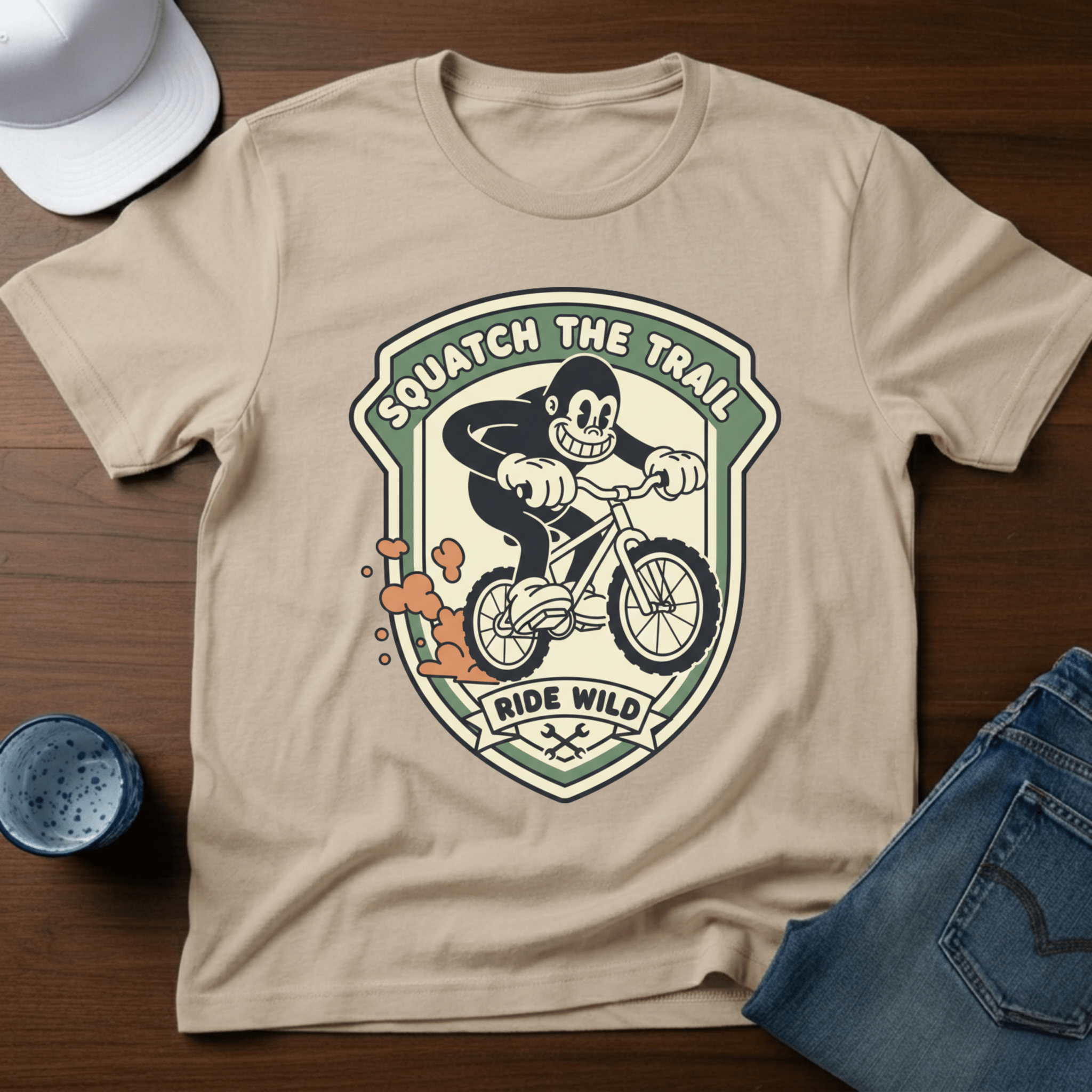 Squatch The Trail Ride Wild T-Shirt - Deadpan Outdoors Co.