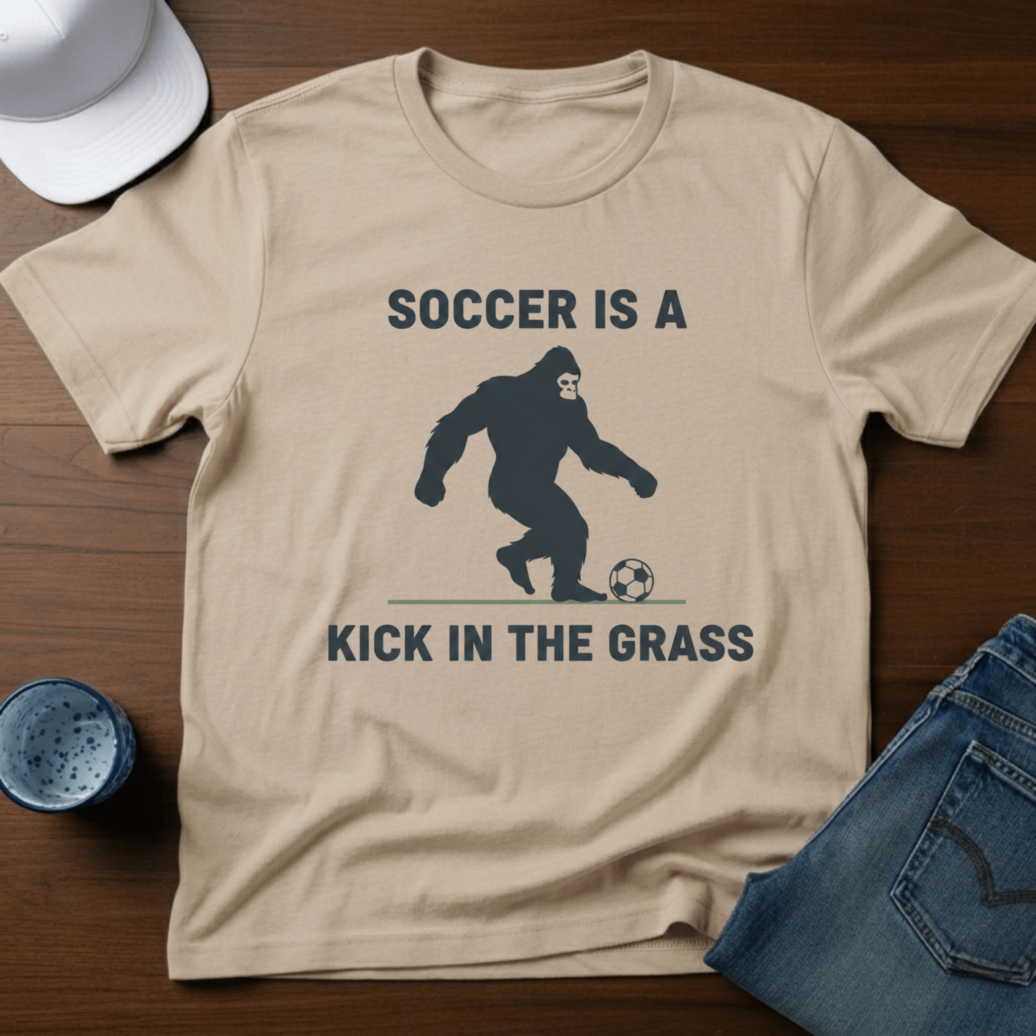 Soccer Is A Kick In The Grass T-Shirt - Deadpan Outdoors Co.