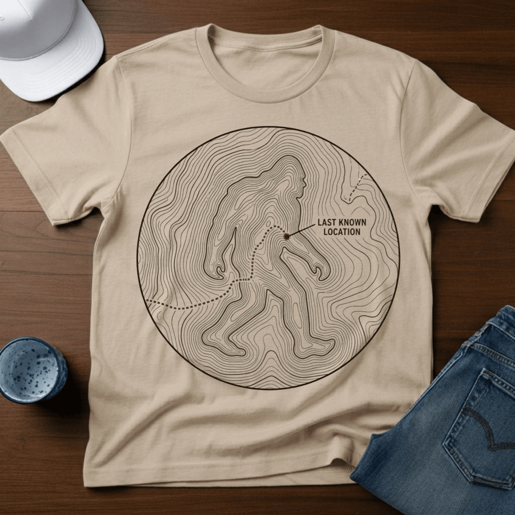 Last Known Location T-Shirt - Deadpan Outdoors Co.