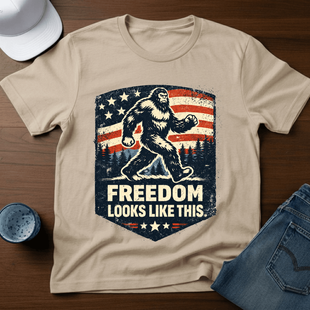 Freedom Looks Like This T-Shirt - Deadpan Outdoors Co.