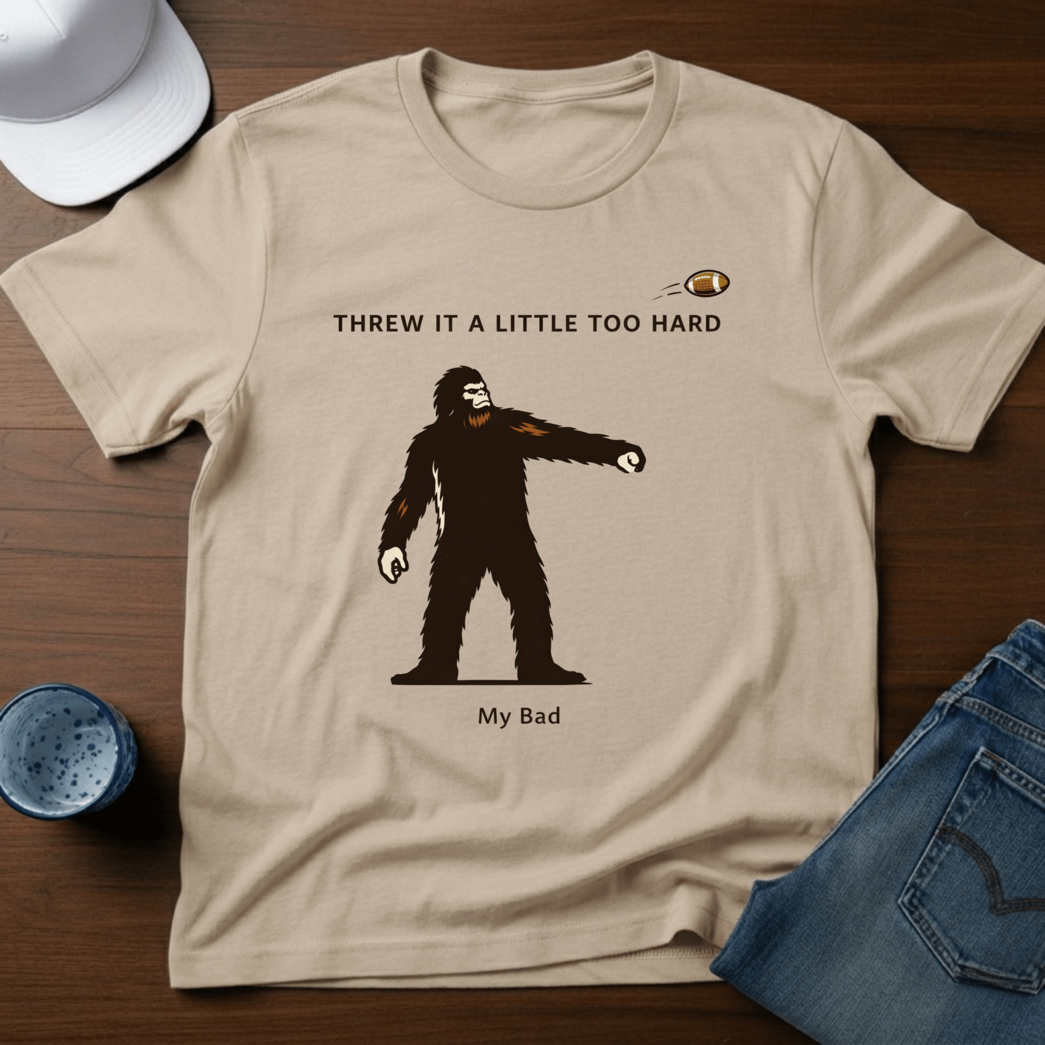 Threw A Little Too Hard T-Shirt - Deadpan Outdoors Co.