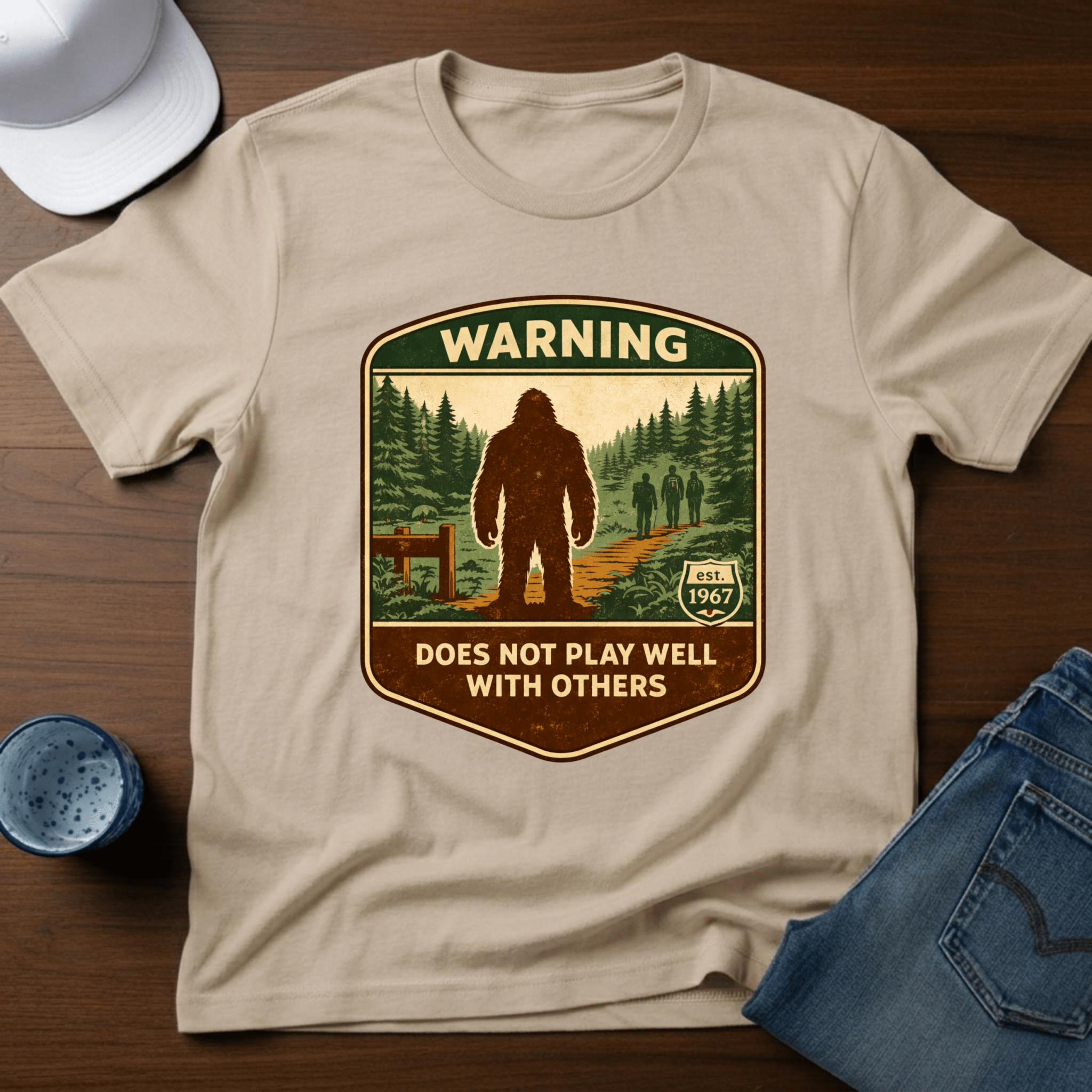 Warning - Does Not Play Well With Others T-Shirt - Deadpan Outdoors Co.