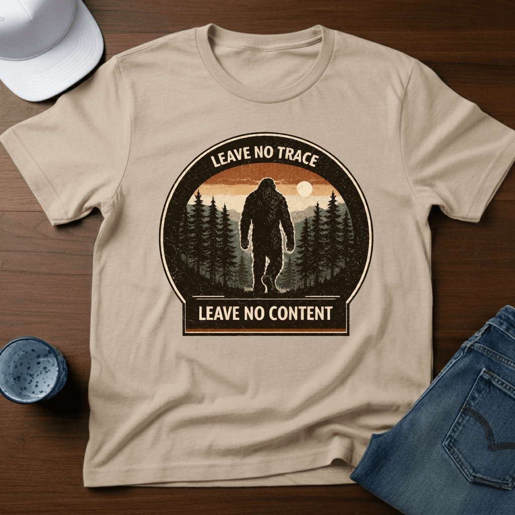 Leave No Trace Leave No Content T-Shirt - Deadpan Outdoors Co.