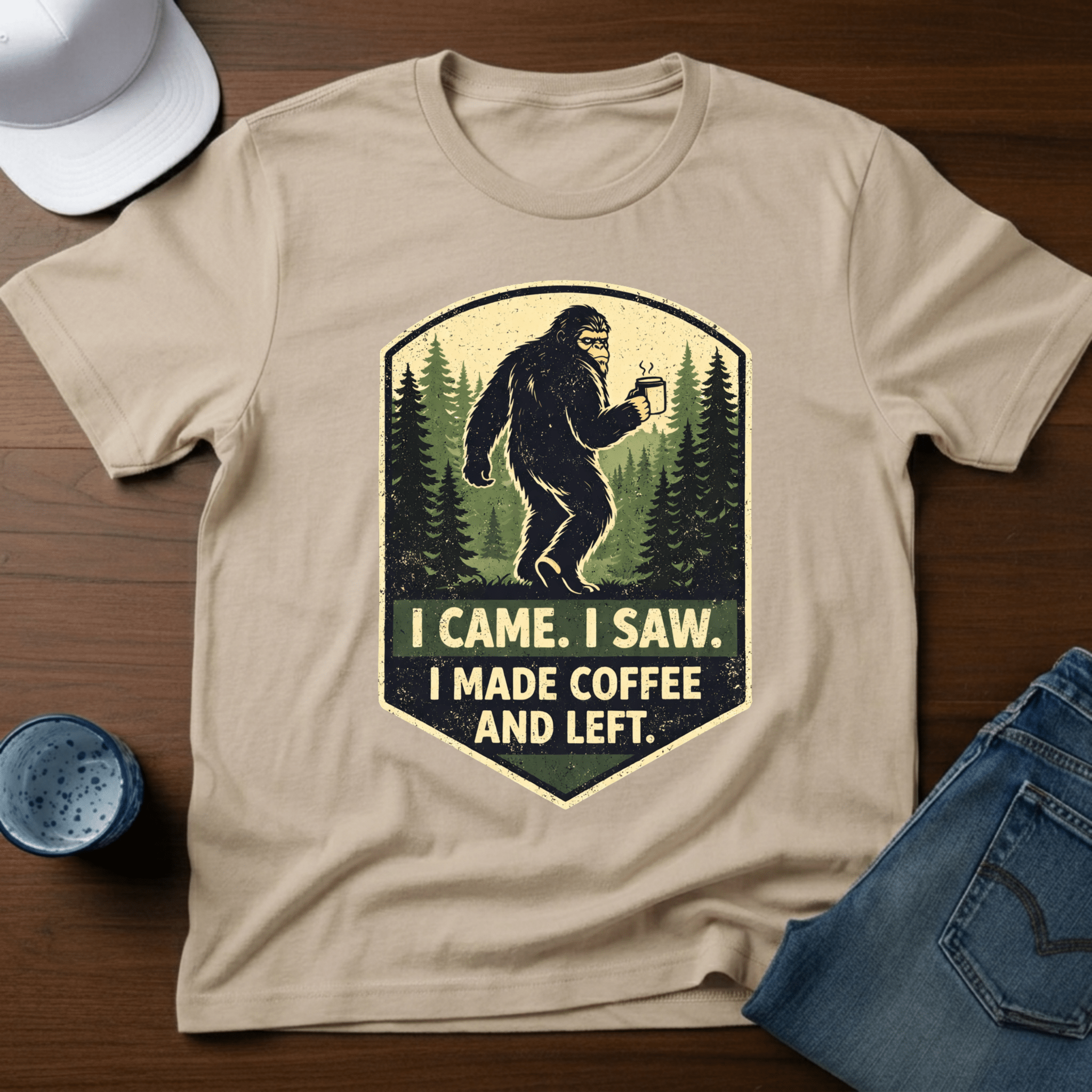I Came. I Saw. I Made Coffee And Left. T-Shirt - Deadpan Outdoors Co.