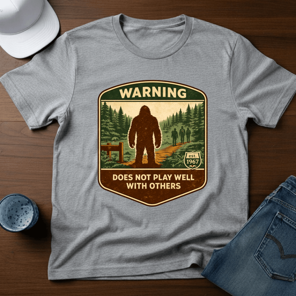 Warning - Does Not Play Well With Others T-Shirt - Deadpan Outdoors Co.