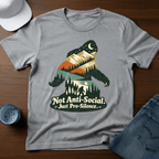 Bigfoot Silhouette - Not Anti - Social. Just Pro - Silence T-Shirt - Deadpan Outdoors Co.