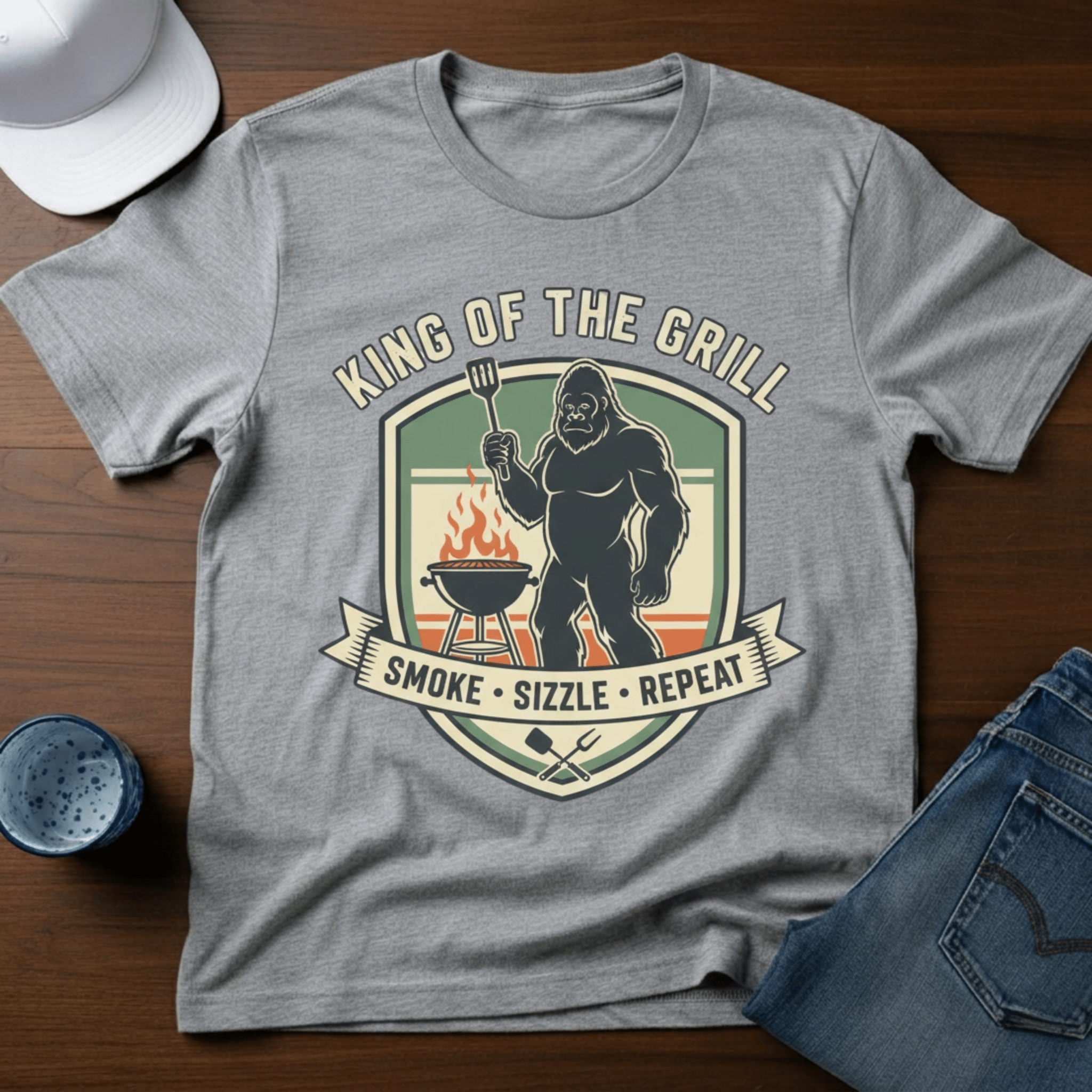 King Of the Grill T-Shirt - Deadpan Outdoors Co.