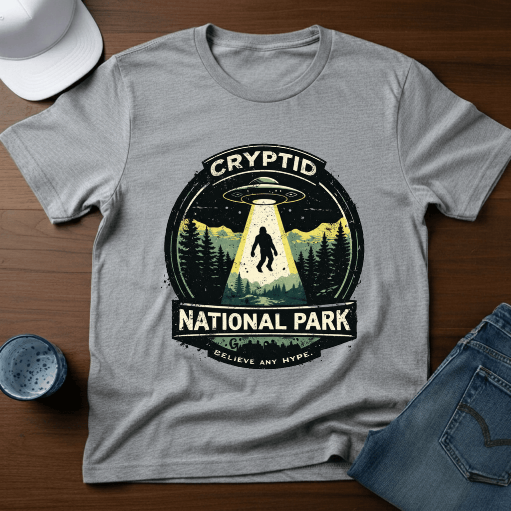 Cryptid National Park T-Shirt - Deadpan Outdoors Co.