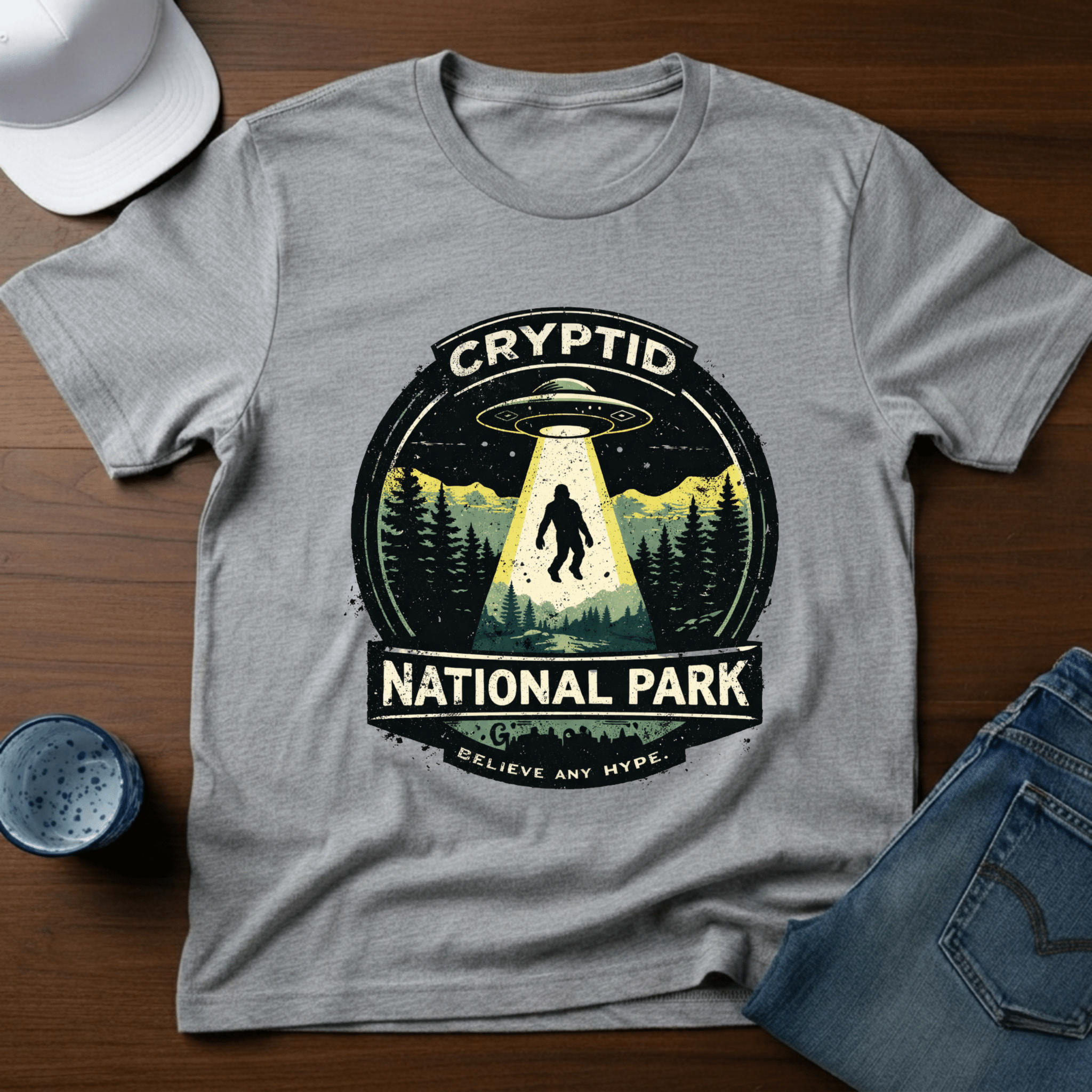 Cryptid National Park T-Shirt - Deadpan Outdoors Co.