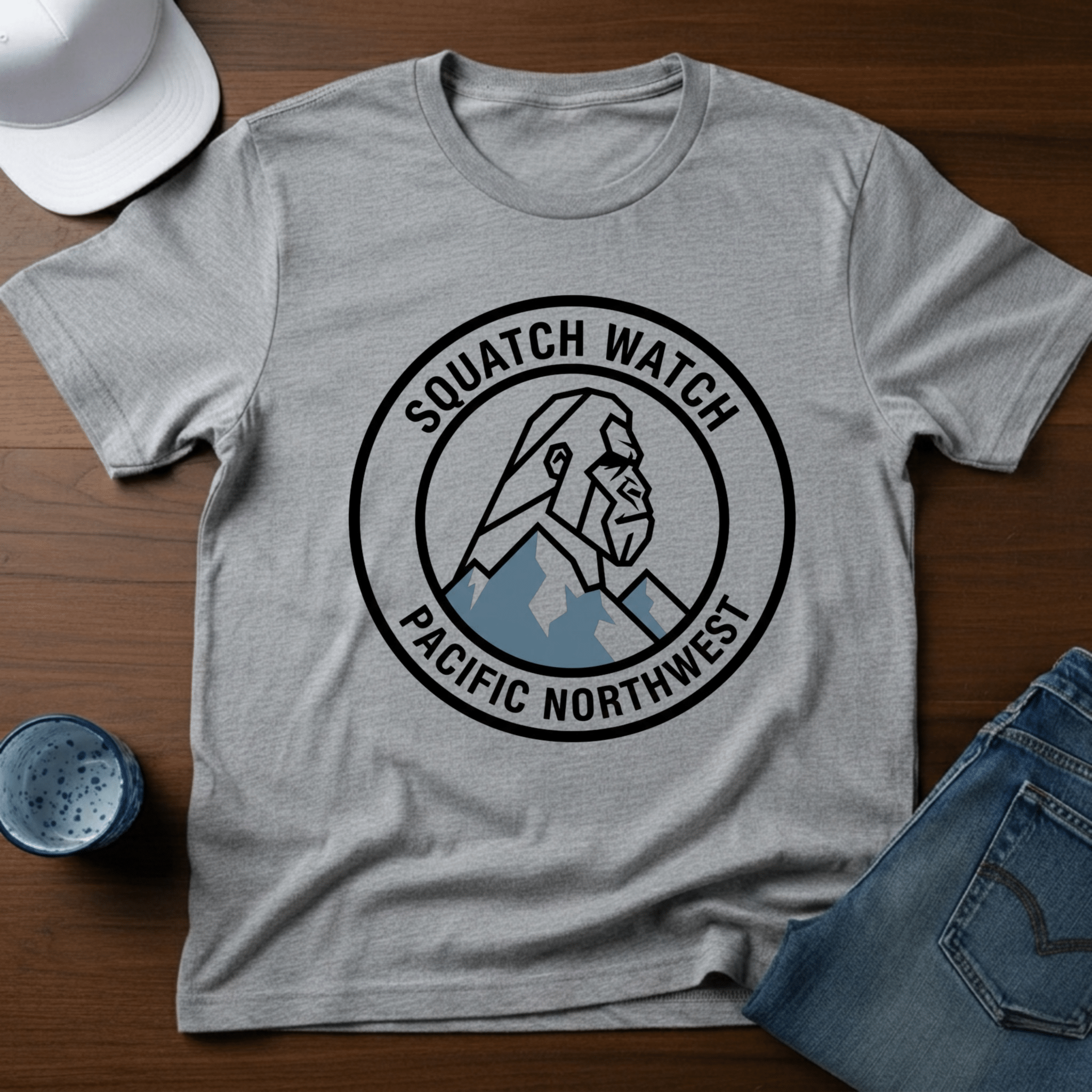 Squatch Watch Pacific Northwest T-Shirt - Deadpan Outdoors Co.