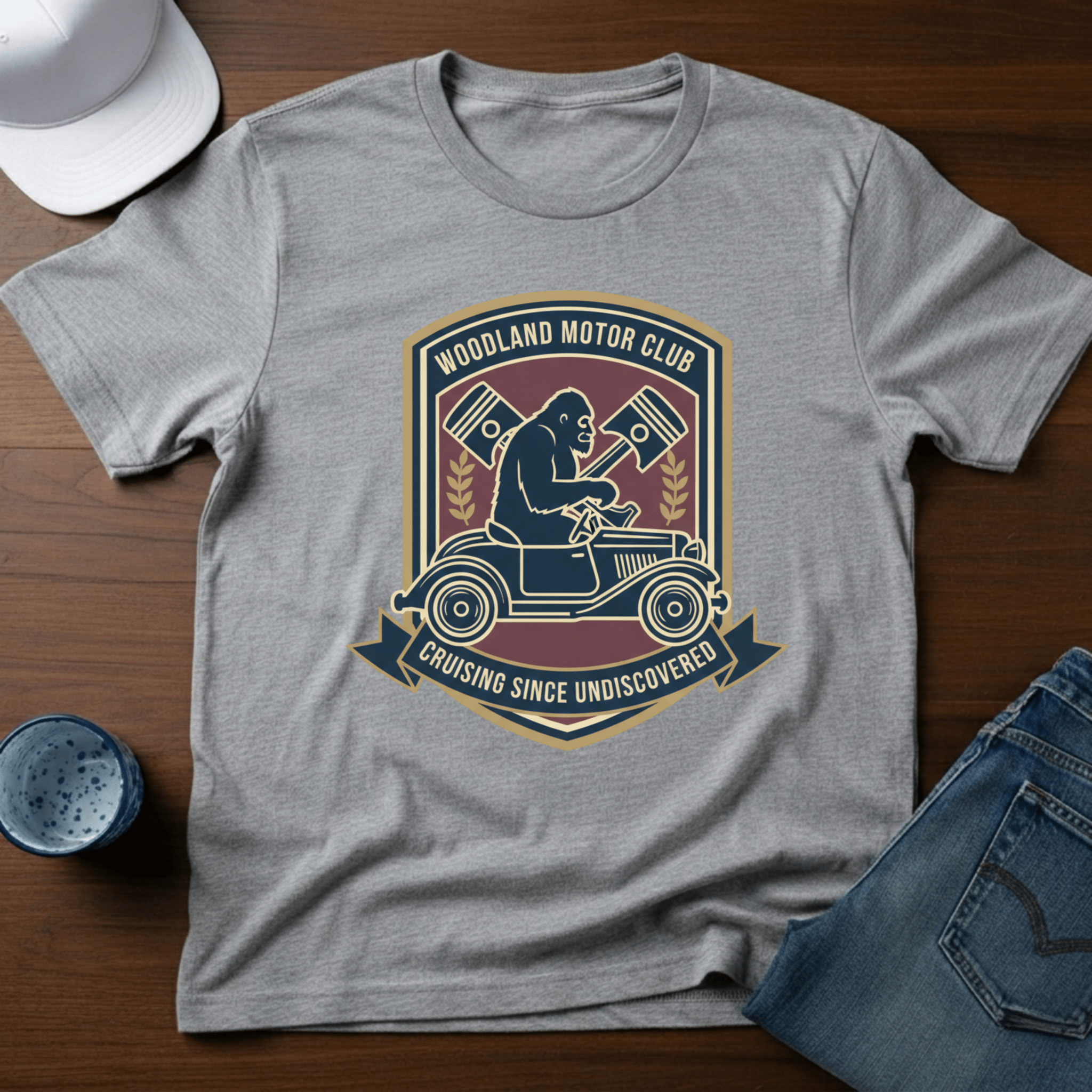 Woodland Motor Club T-Shirt - Deadpan Outdoors Co.