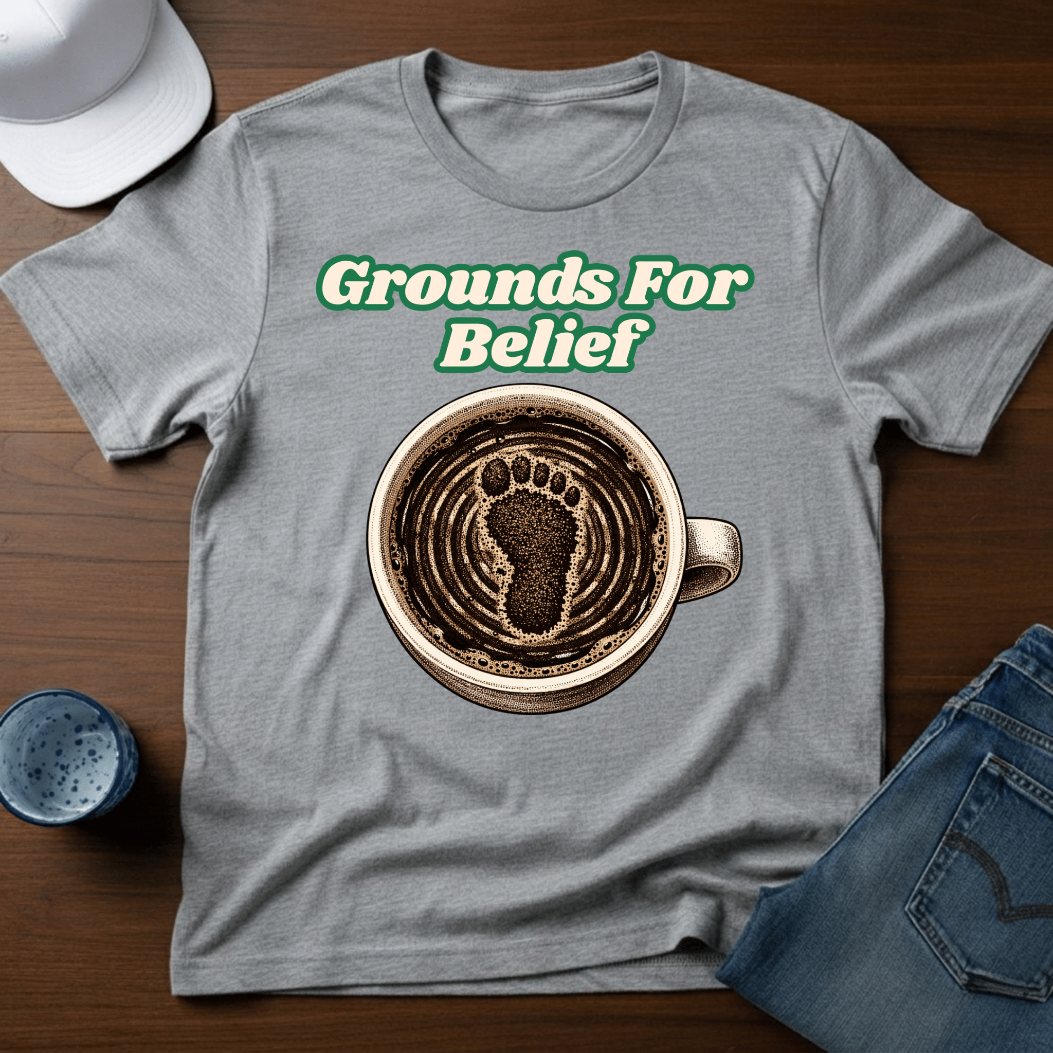 Grounds For Belief T-Shirt - Deadpan Outdoors Co.
