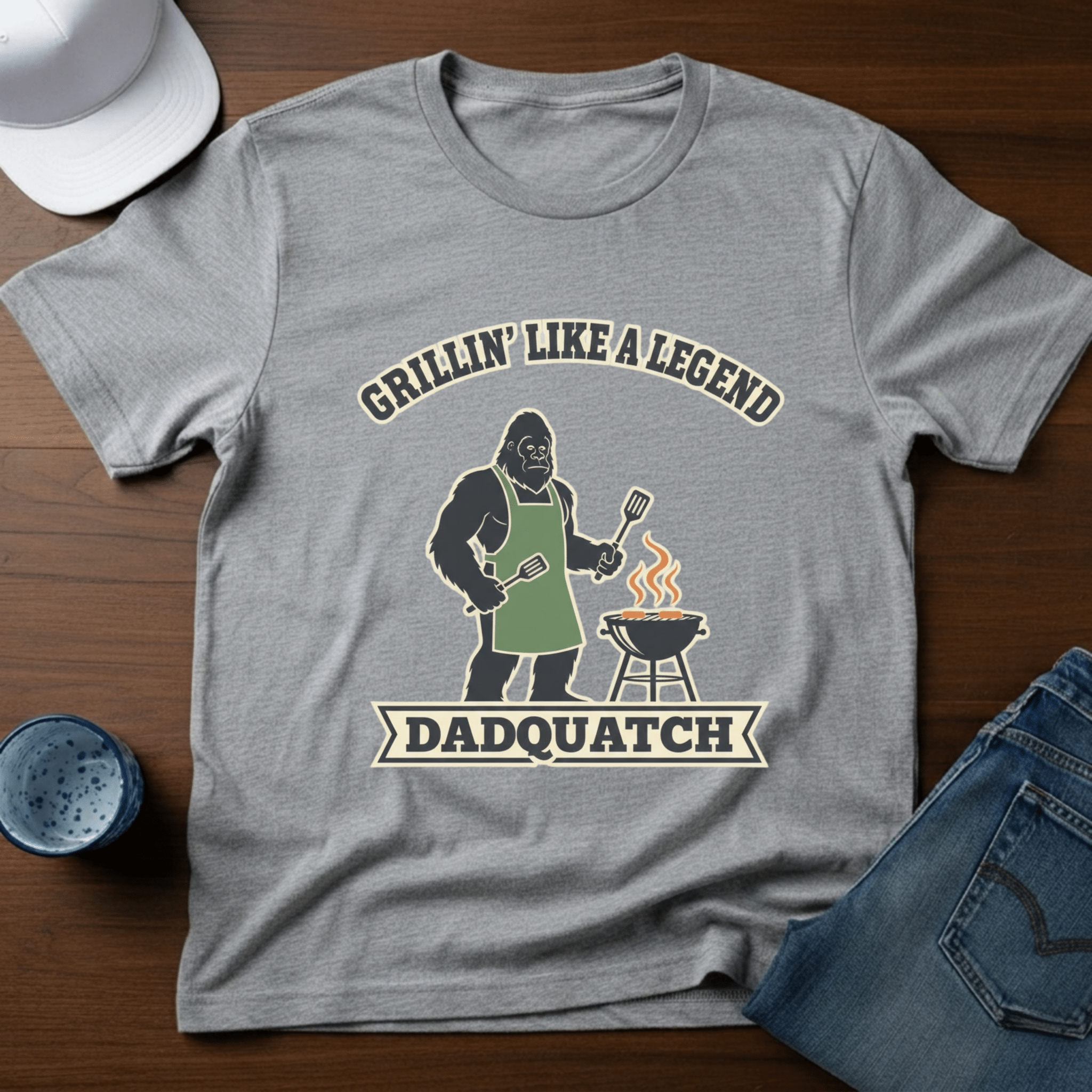 Grillin' Like a Legend T-Shirt - Deadpan Outdoors Co.