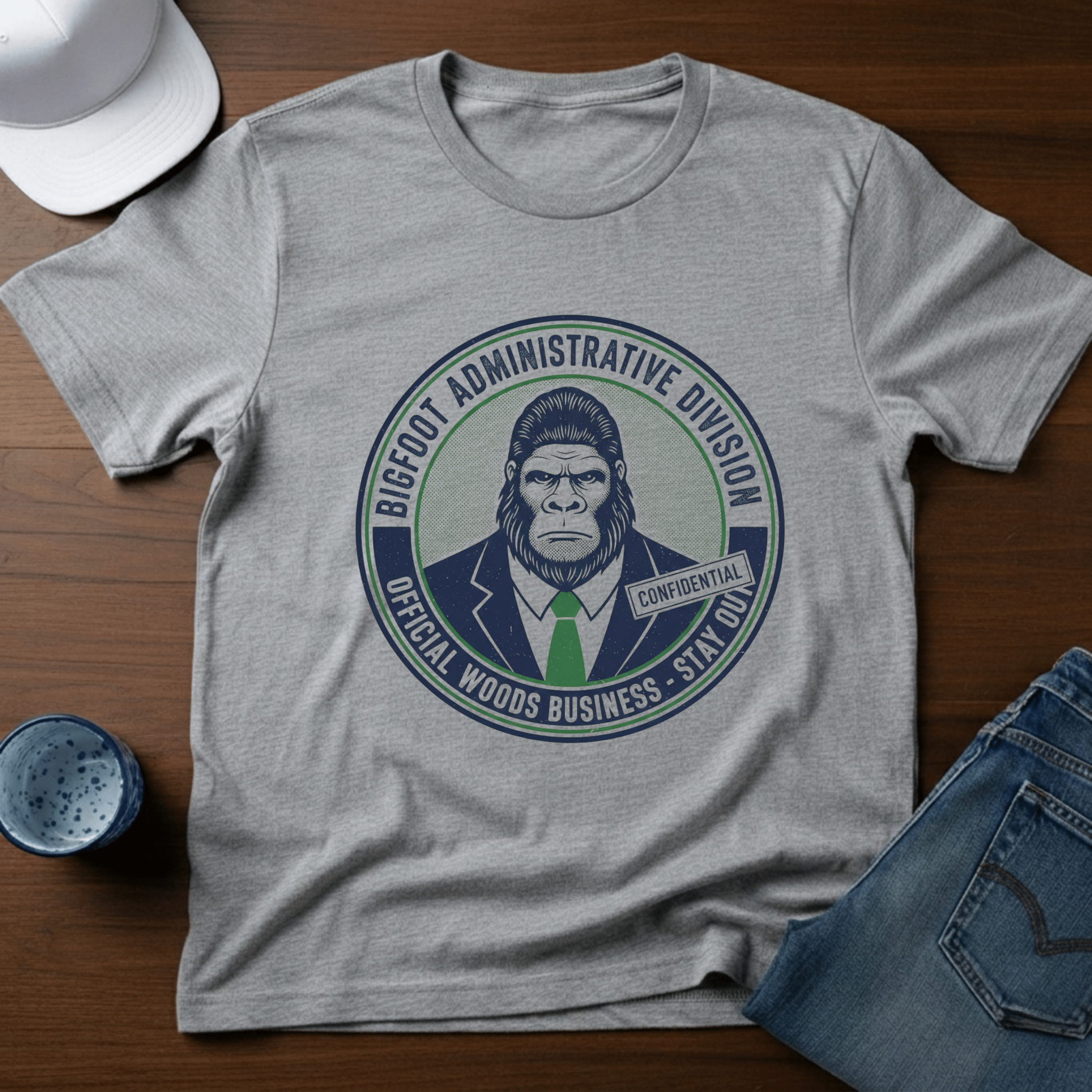 Bigfoot Administrative Division T-Shirt - Deadpan Outdoors Co.