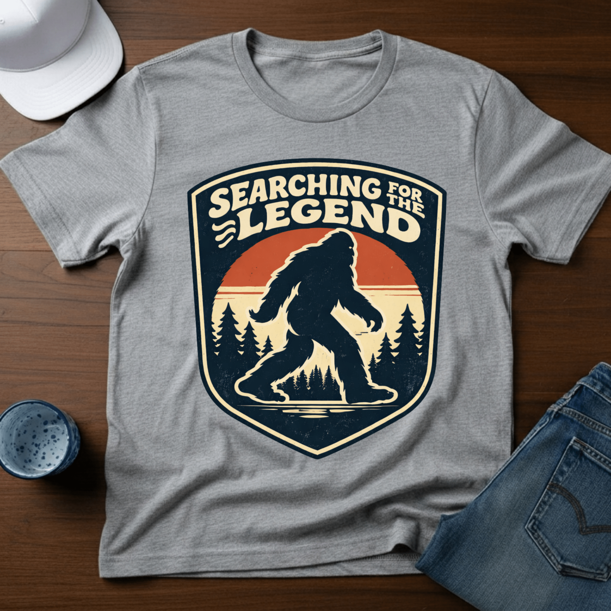 Searching For The Legend T-Shirt - Deadpan Outdoors Co.