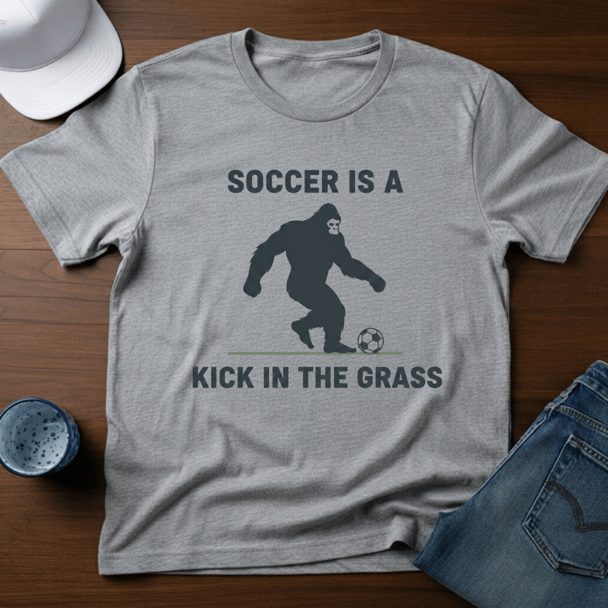 Soccer Is A Kick In The Grass T-Shirt - Deadpan Outdoors Co.