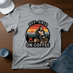Off - Grid On Coffee T-Shirt - Deadpan Outdoors Co.