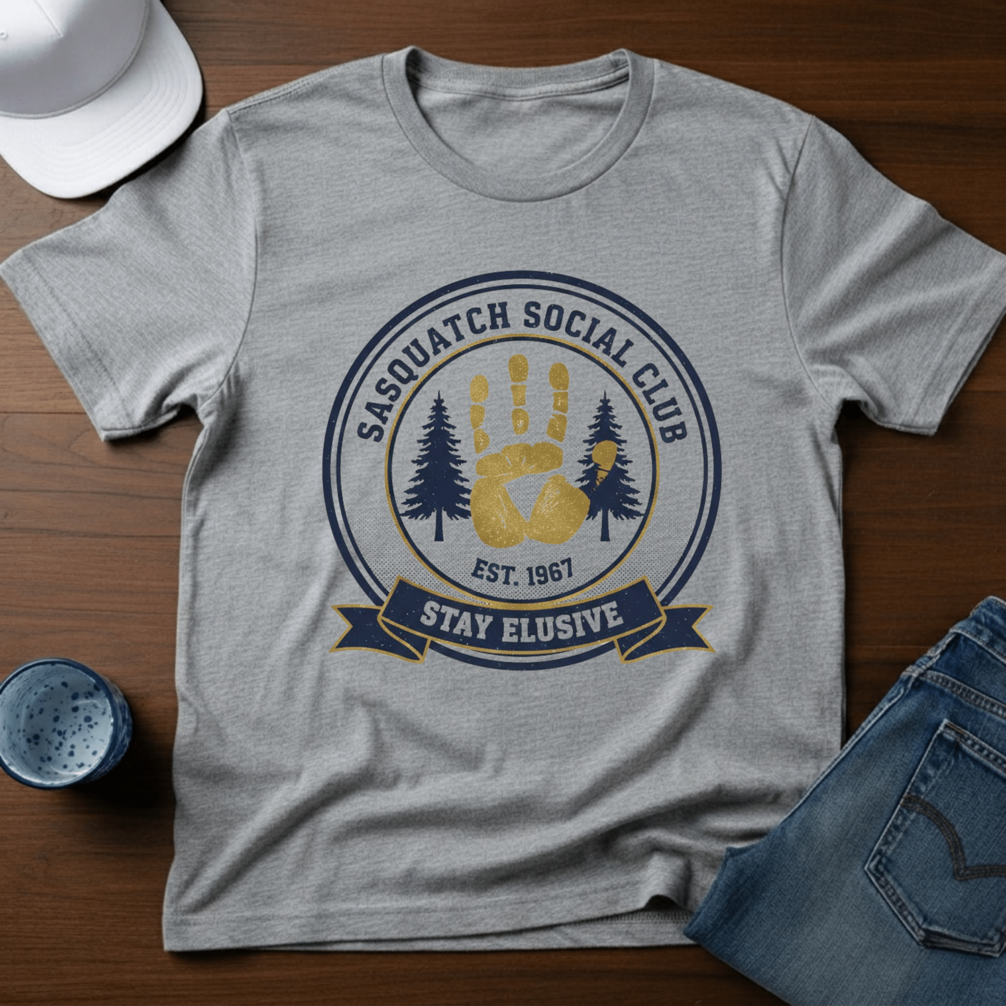 Sasquatch Social Club T-Shirt - Deadpan Outdoors Co.