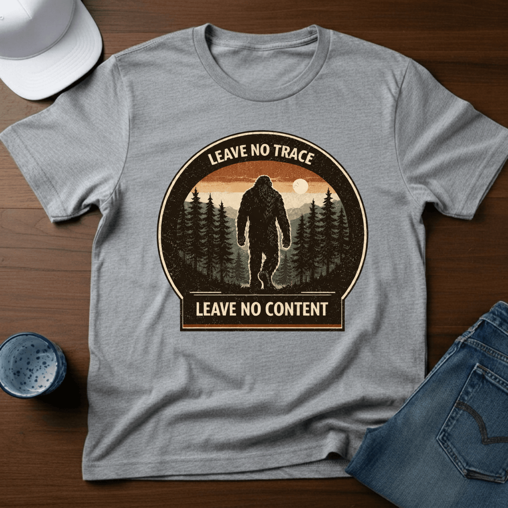 Leave No Trace Leave No Content T-Shirt - Deadpan Outdoors Co.