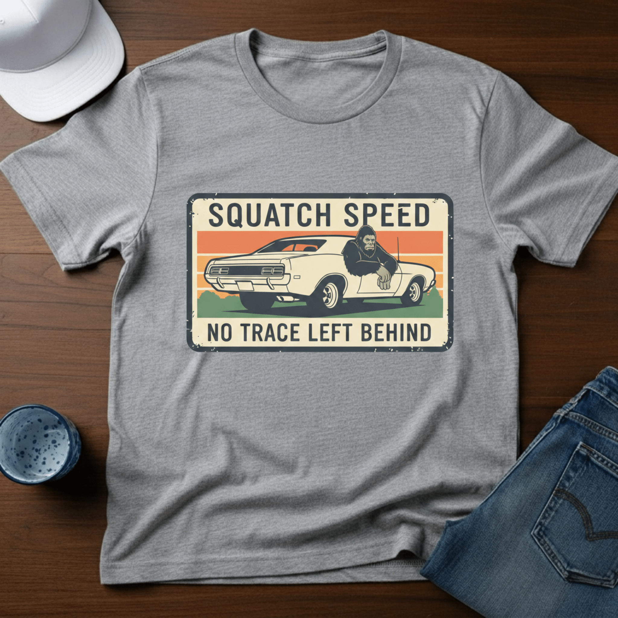 Squatch Speed T-Shirt - Deadpan Outdoors Co.