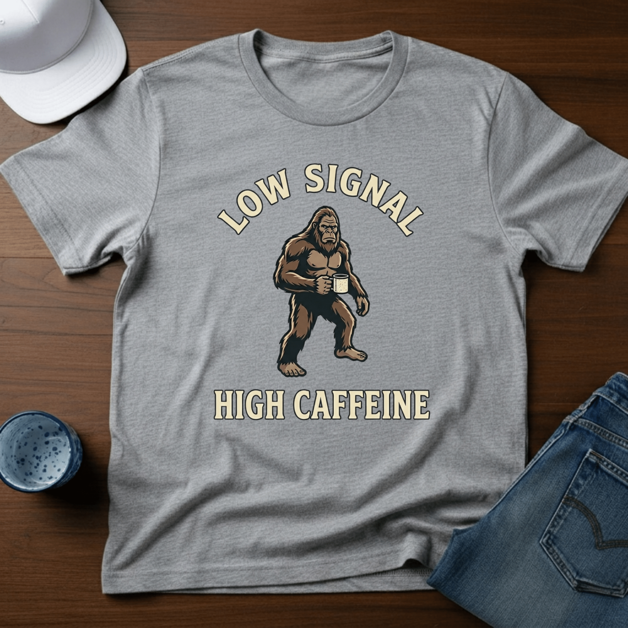 Low Signal High Caffeine T-Shirt - Deadpan Outdoors Co.