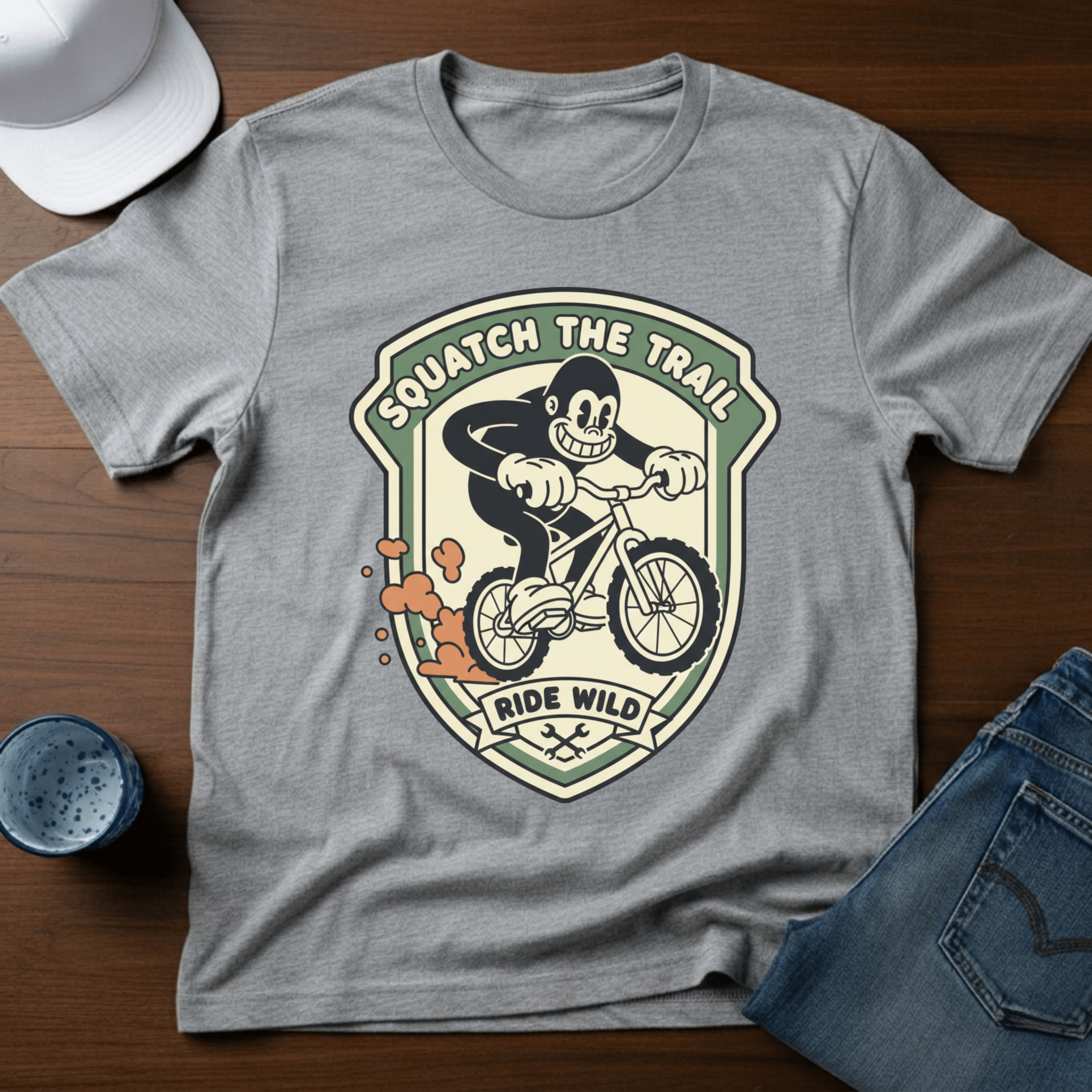 Squatch The Trail Ride Wild T-Shirt - Deadpan Outdoors Co.