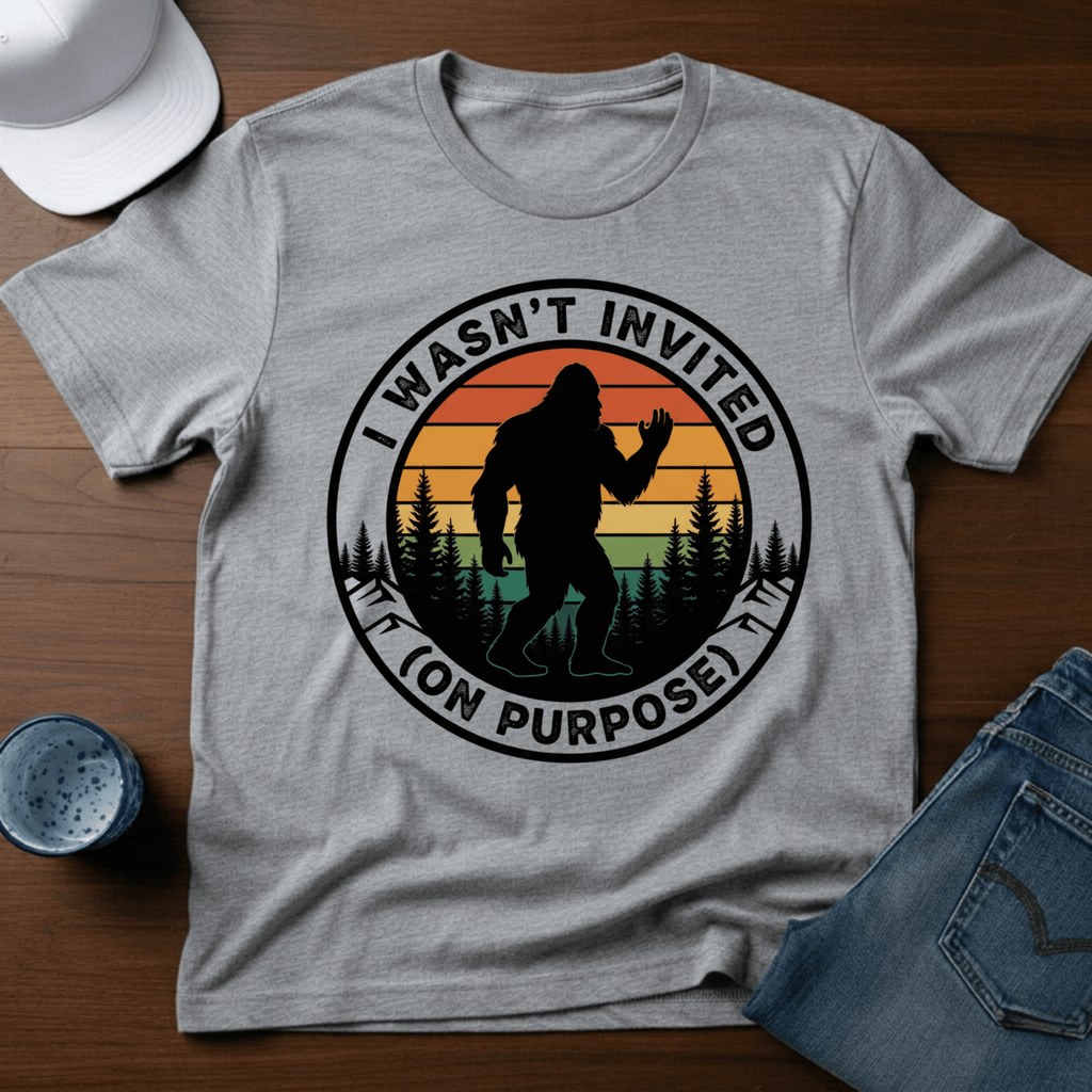 I Wasn't Invited (On Purpose) T-Shirt - Deadpan Outdoors Co.