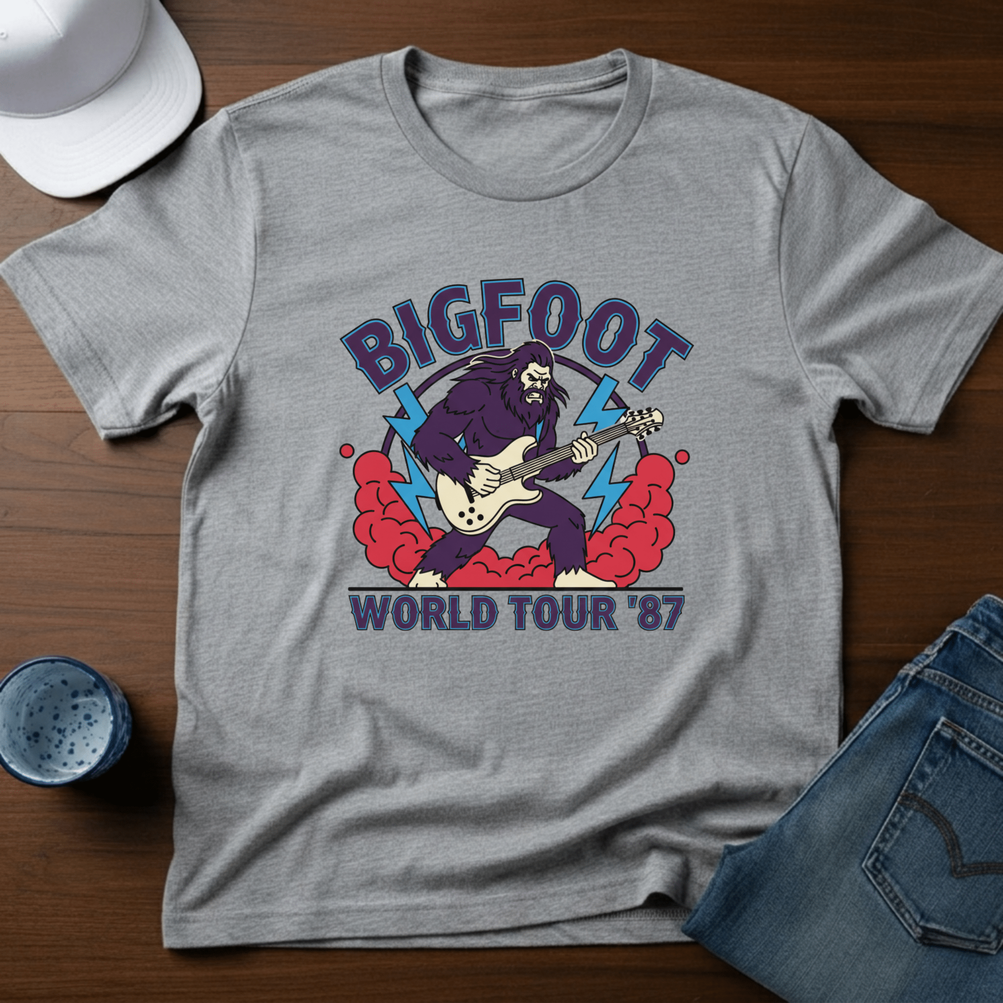 Bigfoot World Tour T-Shirt - Deadpan Outdoors Co.