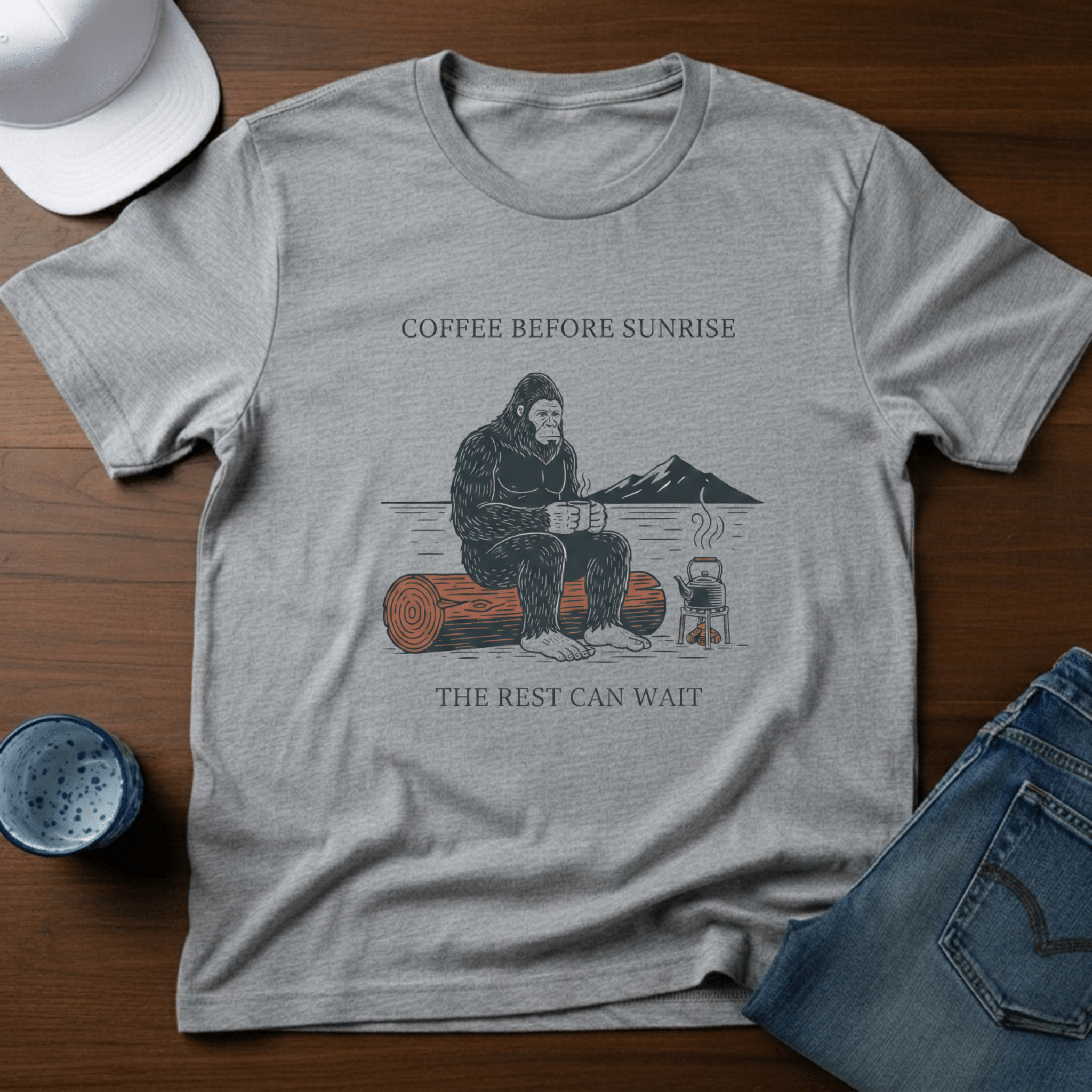 Coffee Before Sunrise T-Shirt - Deadpan Outdoors Co.